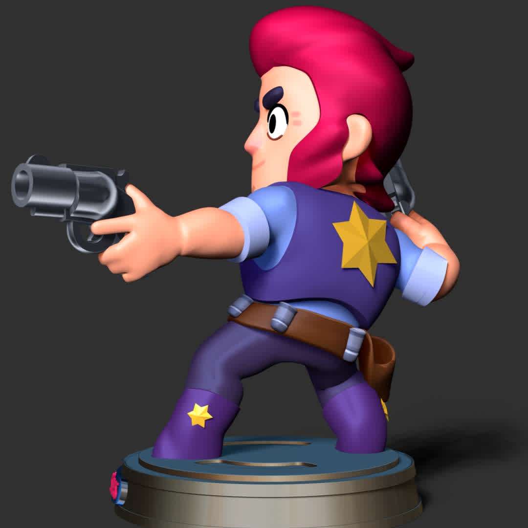 Colt Brawl Stars - This model has a height of 12 cm.

When you purchase this model, you will own:

- STL, OBJ file with 02 separated files (with key to connect together) is ready for 3D printing.

- Zbrush original files (ZTL) for you to customize as you like.

This is version 1.0 of this model.

Hope you like him. Thanks for viewing! - The best files for 3D printing in the world. Stl models divided into parts to facilitate 3D printing. All kinds of characters, decoration, cosplay, prosthetics, pieces. Quality in 3D printing. Affordable 3D models. Low cost. Collective purchases of 3D files.