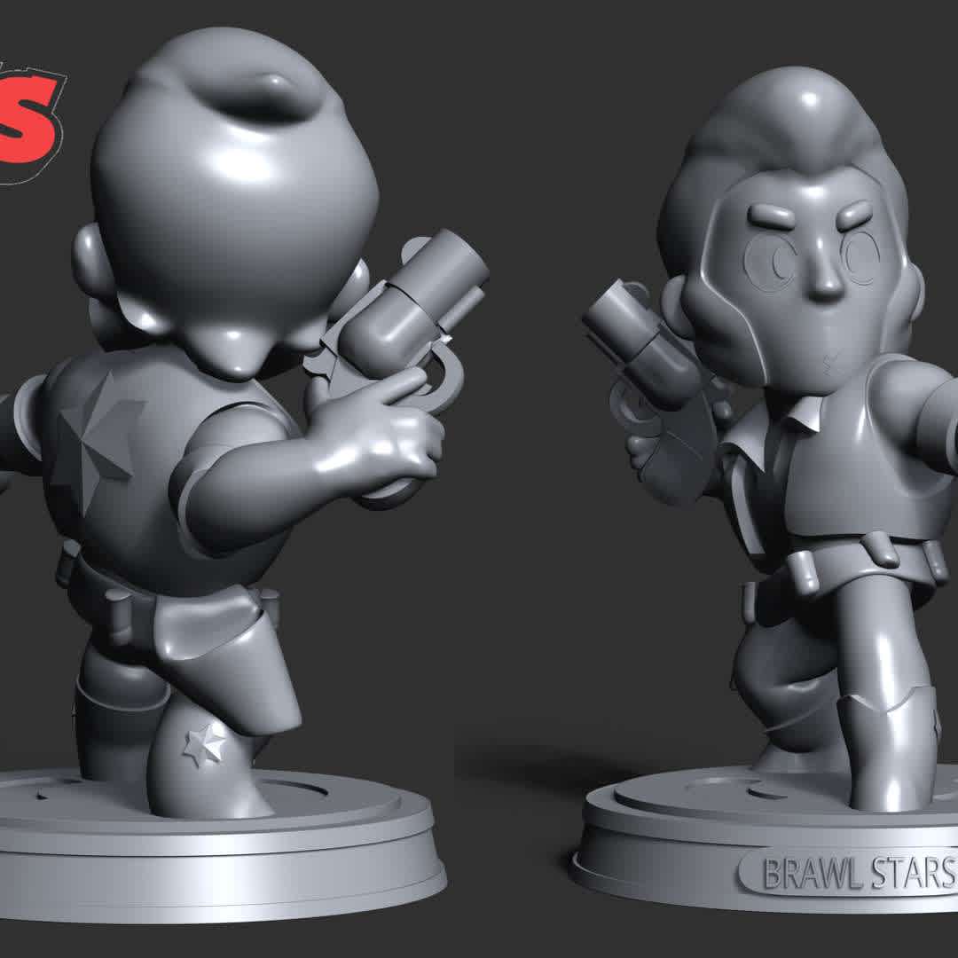 Colt Brawl Stars - This model has a height of 12 cm.

When you purchase this model, you will own:

- STL, OBJ file with 02 separated files (with key to connect together) is ready for 3D printing.

- Zbrush original files (ZTL) for you to customize as you like.

This is version 1.0 of this model.

Hope you like him. Thanks for viewing! - The best files for 3D printing in the world. Stl models divided into parts to facilitate 3D printing. All kinds of characters, decoration, cosplay, prosthetics, pieces. Quality in 3D printing. Affordable 3D models. Low cost. Collective purchases of 3D files.