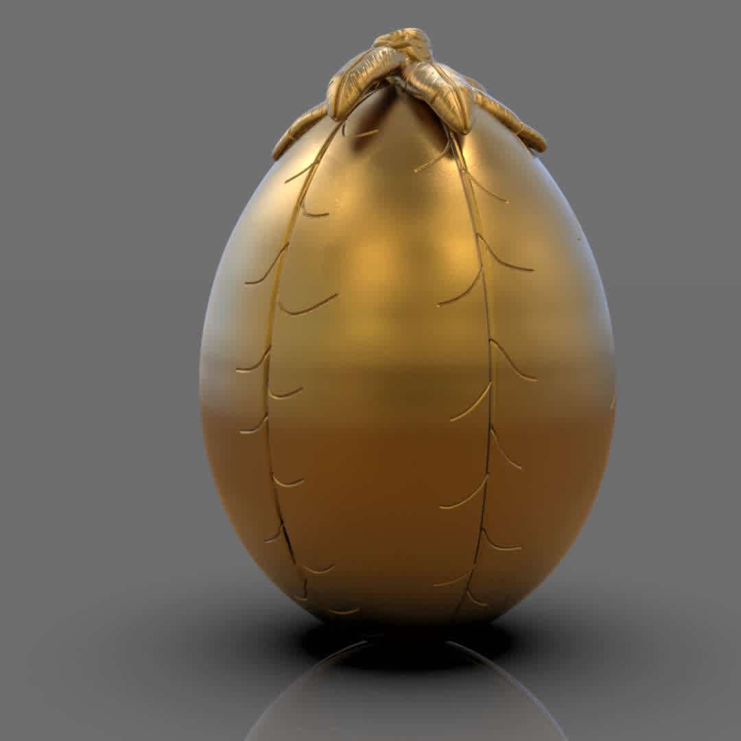 Common Welsh Green Egg Dragon - A Dragon egg inspired by Harry Potter artworks and ideas made with Zbrush and originally made for Sculptjanuary 2021 I included the OBJ, STL, and ZBrush tool ready for 3d print in separate or one-piece version, if you need 3d game assets or stl files I can do commission works.

 - Los mejores archivos para impresión 3D del mundo. Modelos Stl divididos en partes para facilitar la impresión 3D. Todo tipo de personajes, decoración, cosplay, prótesis, piezas. Calidad en impresión 3D. Modelos 3D asequibles. Bajo costo. Compras colectivas de archivos 3D.