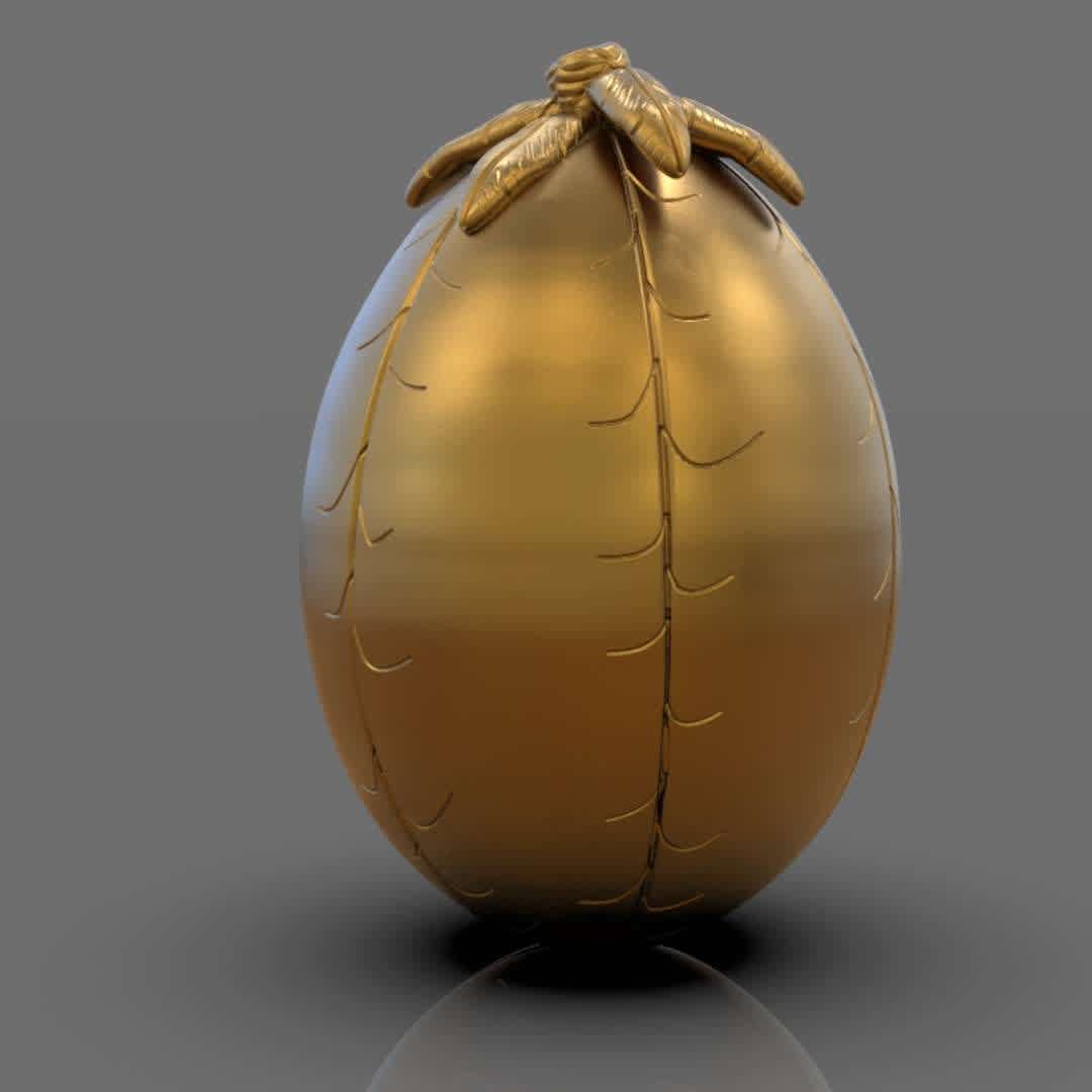 Common Welsh Green Egg Dragon - A Dragon egg inspired by Harry Potter artworks and ideas made with Zbrush and originally made for Sculptjanuary 2021 I included the OBJ, STL, and ZBrush tool ready for 3d print in separate or one-piece version, if you need 3d game assets or stl files I can do commission works.

 - Los mejores archivos para impresión 3D del mundo. Modelos Stl divididos en partes para facilitar la impresión 3D. Todo tipo de personajes, decoración, cosplay, prótesis, piezas. Calidad en impresión 3D. Modelos 3D asequibles. Bajo costo. Compras colectivas de archivos 3D.