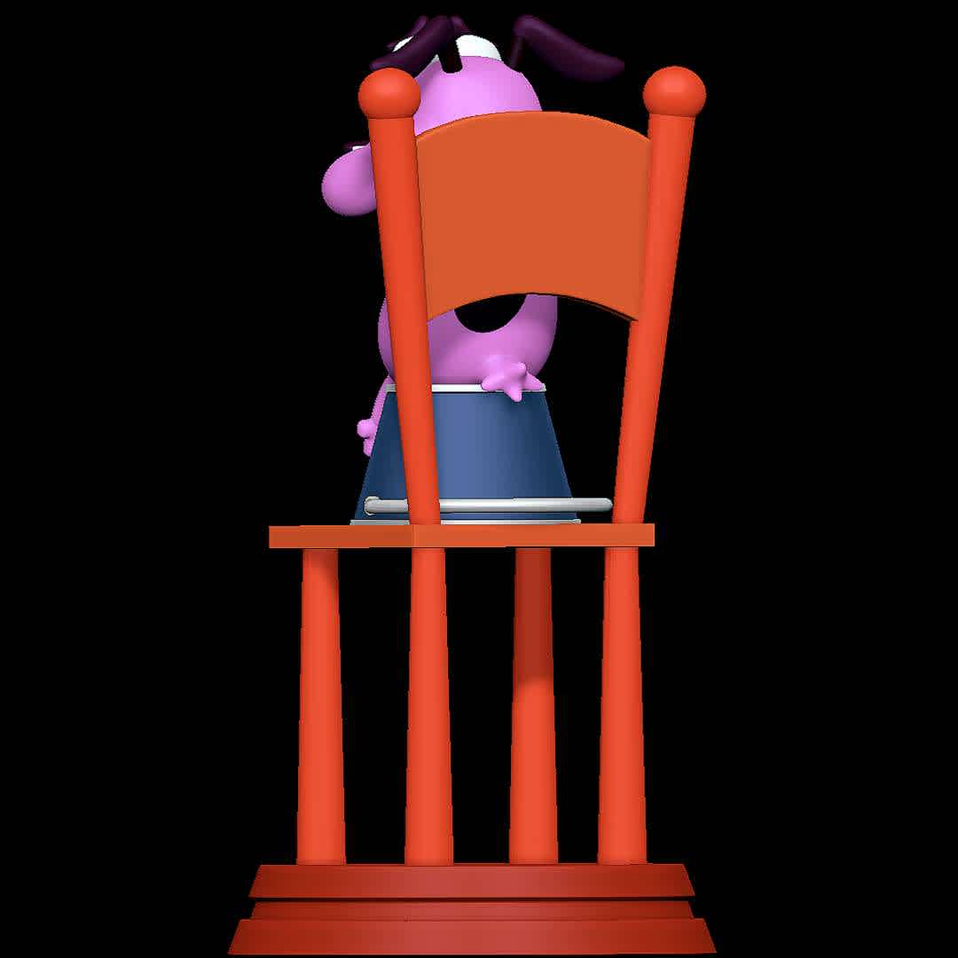 Courage the Cowardly Dog - Classic one
 - The best files for 3D printing in the world. Stl models divided into parts to facilitate 3D printing. All kinds of characters, decoration, cosplay, prosthetics, pieces. Quality in 3D printing. Affordable 3D models. Low cost. Collective purchases of 3D files.