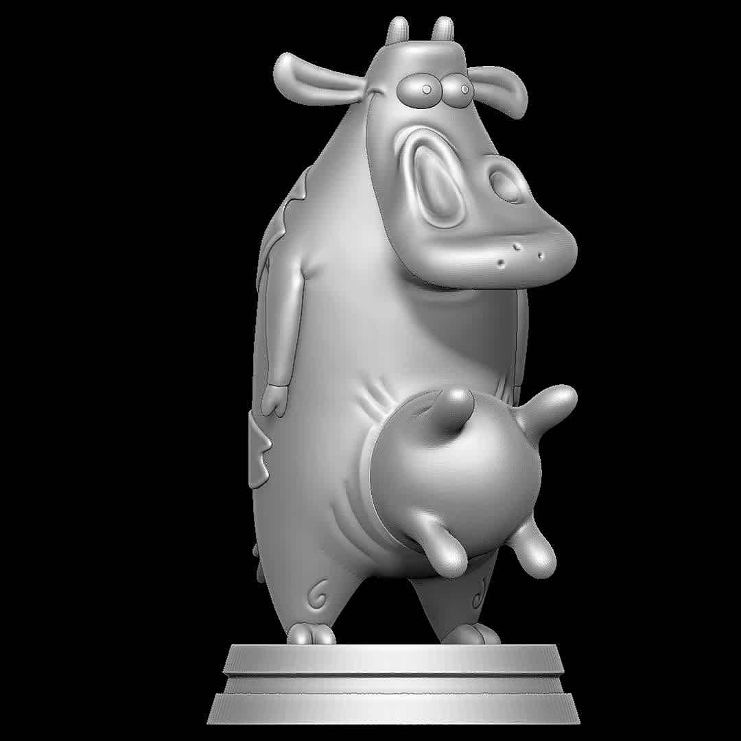 Cow - Cow and Chicken - Cow from Cow and Chicken - The best files for 3D printing in the world. Stl models divided into parts to facilitate 3D printing. All kinds of characters, decoration, cosplay, prosthetics, pieces. Quality in 3D printing. Affordable 3D models. Low cost. Collective purchases of 3D files.