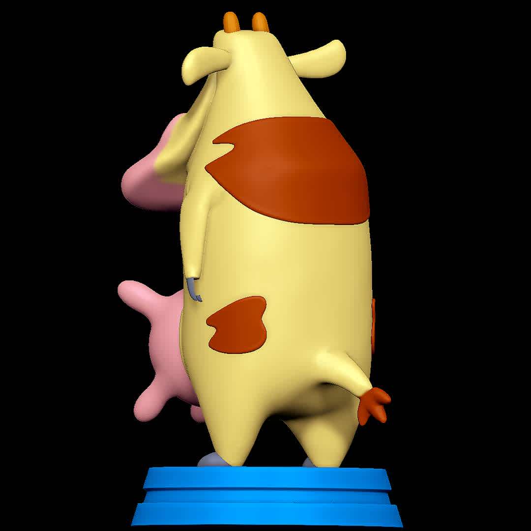 Cow - Cow and Chicken - Cow from Cow and Chicken - The best files for 3D printing in the world. Stl models divided into parts to facilitate 3D printing. All kinds of characters, decoration, cosplay, prosthetics, pieces. Quality in 3D printing. Affordable 3D models. Low cost. Collective purchases of 3D files.