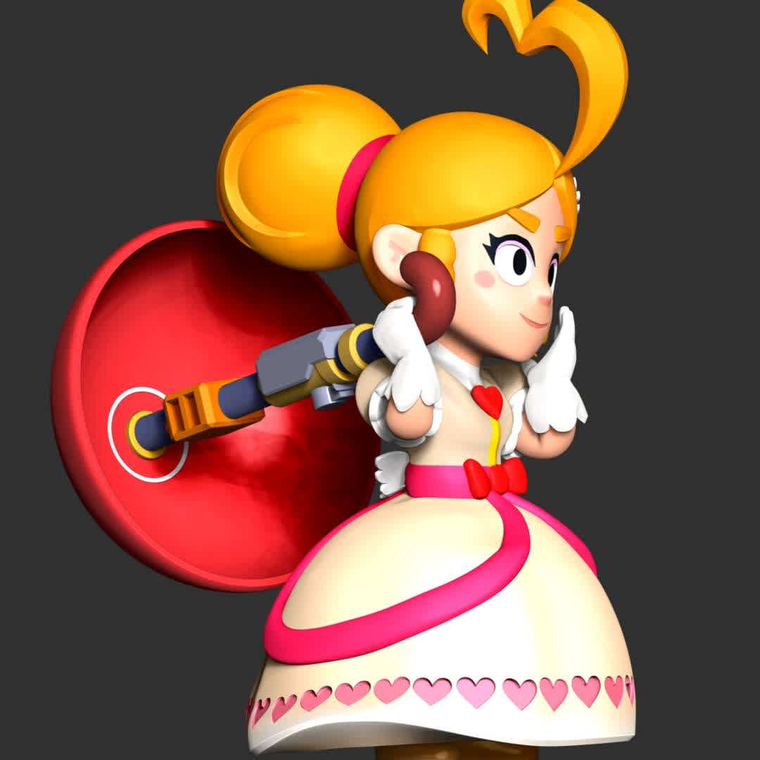 Cupid Piper - Brawl Stars - **Piper is an Epic Brawler who has the second lowest health of any Brawler but can deal very high damage to faraway targets. She fires a long-ranged bullet from her umbrella that deals more damage the further it travels.**

**The model ready for 3D printing.**

These information of model:

**- Format files: STL, OBJ to supporting 3D printing.**

**- Can be assembled without glue (glue is optional)**

**- Split down to 2 parts**

**- The height of current model is 20 cm and you can free to scale it.**

**- ZTL format for Zbrush for you to customize as you like.**

Please don't hesitate to contact me if you have any issues question.

If you see this model useful, please vote positively for it. - Os melhores arquivos para impressão 3D do mundo. Modelos stl divididos em partes para facilitar a impressão 3D. Todos os tipos de personagens, decoração, cosplay, próteses, peças. Qualidade na impressão 3D. Modelos 3D com preço acessível. Baixo custo. Compras coletivas de arquivos 3D.