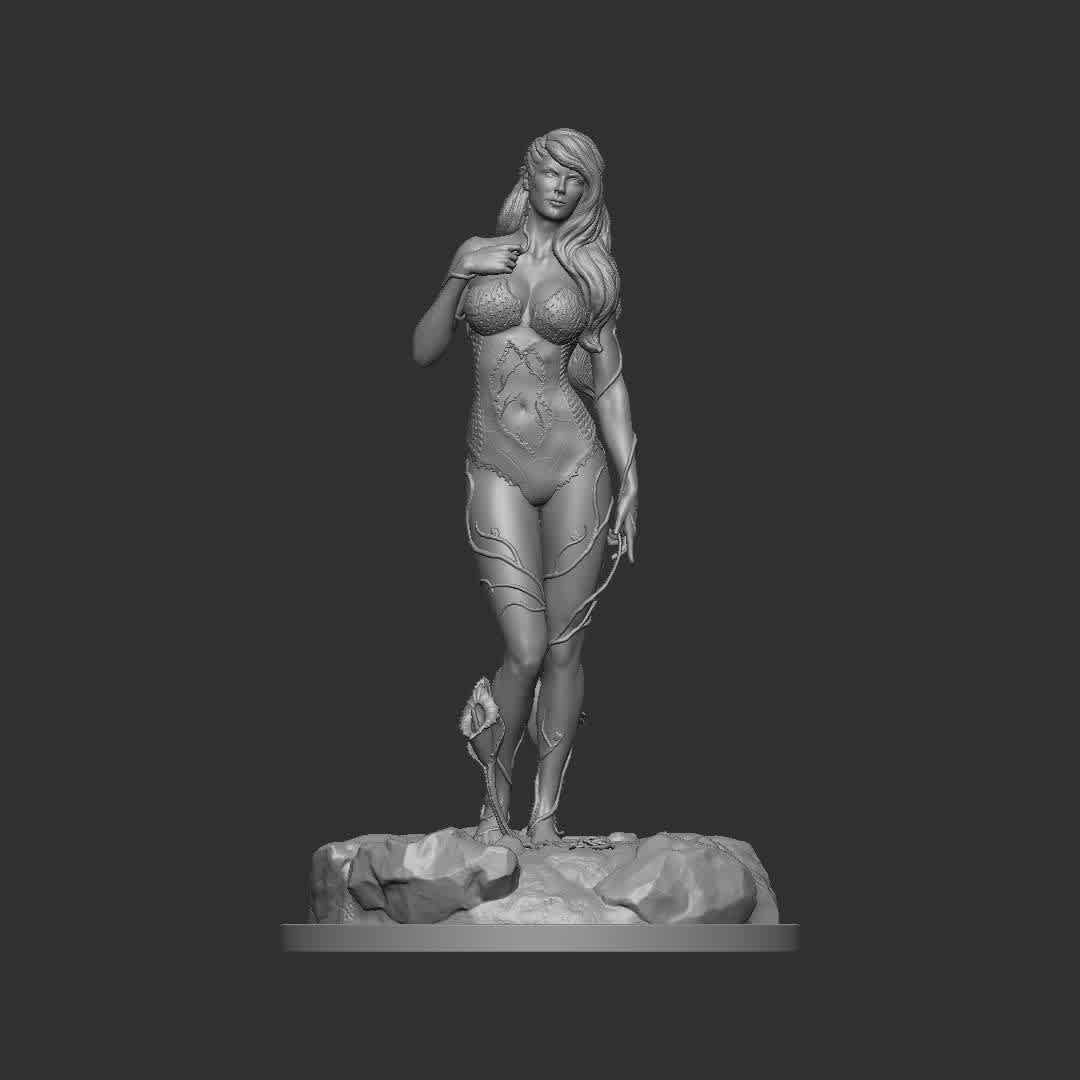 DC Poison Ivy - DC Poison Ivy ready for print. - The best files for 3D printing in the world. Stl models divided into parts to facilitate 3D printing. All kinds of characters, decoration, cosplay, prosthetics, pieces. Quality in 3D printing. Affordable 3D models. Low cost. Collective purchases of 3D files.