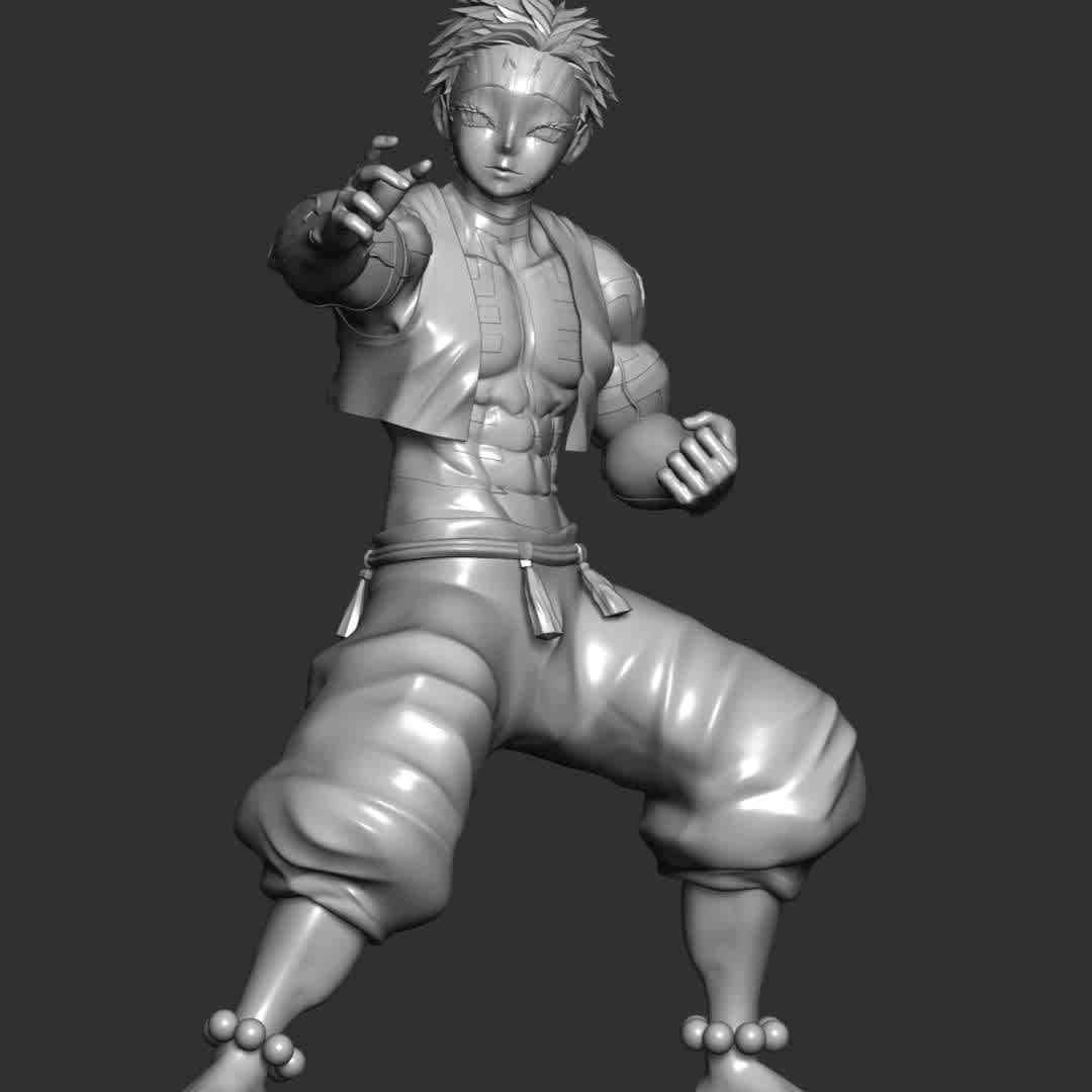 Demon Slayer - Akaza Kimetsu no Yaiba  - **Akaza is a major supporting antagonist of Demon Slayer: Kimetsu no Yaiba. He is a demon affiliated with the Twelve Kizuki**

**The model ready for 3D printing.**

These information of model:

**- The height of current model is 20 cm and you can free to scale it.**

**- Format files: STL, OBJ to supporting 3D printing.**

**- Can be assembled without glue (glue is optional)**

**- Split down to 4 parts**

**- ZTL format for Zbrush for you to customize as you like.**

Please don't hesitate to contact me if you have any issues question.

If you see this model useful, please vote positively for it. - The best files for 3D printing in the world. Stl models divided into parts to facilitate 3D printing. All kinds of characters, decoration, cosplay, prosthetics, pieces. Quality in 3D printing. Affordable 3D models. Low cost. Collective purchases of 3D files.
