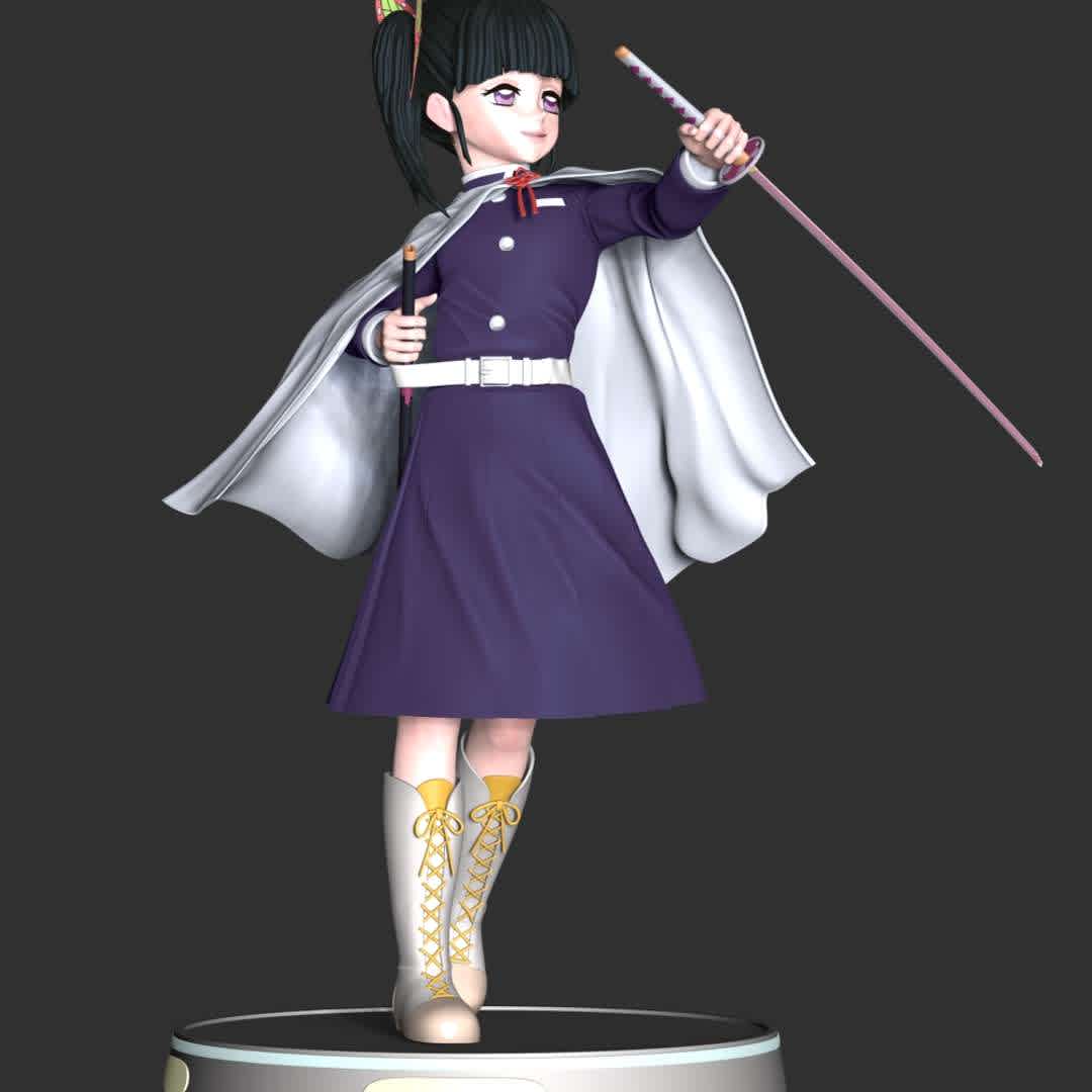 Demon Slayer - Kanao Tsuyuri - These information of model:

**- The height of current model is 30 cm and you can free to scale it.**

**- Format files: STL, OBJ to supporting 3D printing.**

Please don't hesitate to contact me if you have any issues question. - The best files for 3D printing in the world. Stl models divided into parts to facilitate 3D printing. All kinds of characters, decoration, cosplay, prosthetics, pieces. Quality in 3D printing. Affordable 3D models. Low cost. Collective purchases of 3D files.