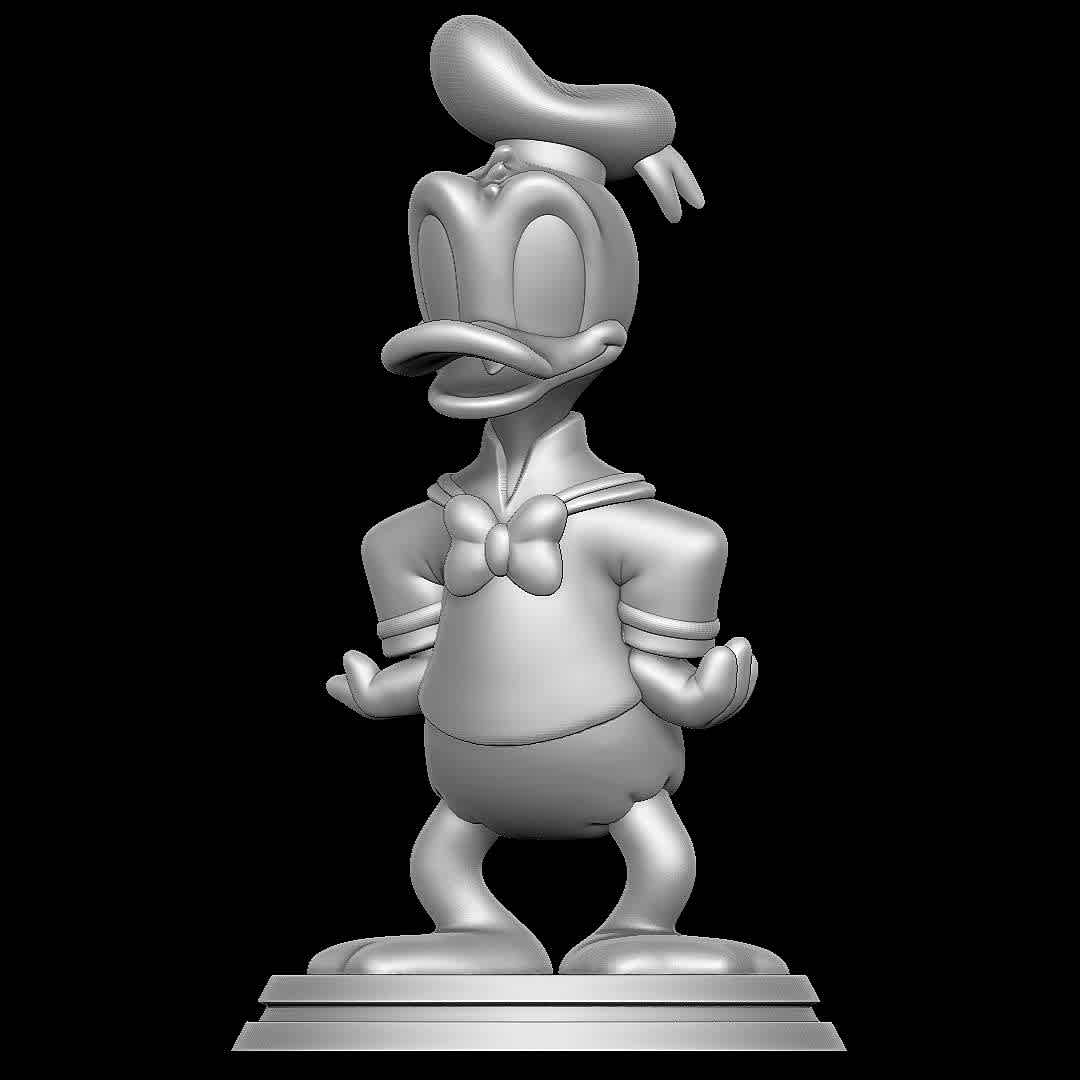 Donald Duck - Classic character
 - The best files for 3D printing in the world. Stl models divided into parts to facilitate 3D printing. All kinds of characters, decoration, cosplay, prosthetics, pieces. Quality in 3D printing. Affordable 3D models. Low cost. Collective purchases of 3D files.