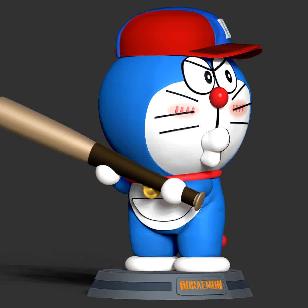 Doraemon - baseball player - This is a character that influenced my childhood and many others. Thanks to this character, children's imagination can fly high and far away.

When you purchase this model, you will own:

-STL, OBJ file with 05 separated files (with key to connect together) is ready for 3D printing.

-Zbrush original files (ZTL) for you to customize as you like.

This is version 1.0 of this model.

Hope you like him. Thanks for viewing! - The best files for 3D printing in the world. Stl models divided into parts to facilitate 3D printing. All kinds of characters, decoration, cosplay, prosthetics, pieces. Quality in 3D printing. Affordable 3D models. Low cost. Collective purchases of 3D files.