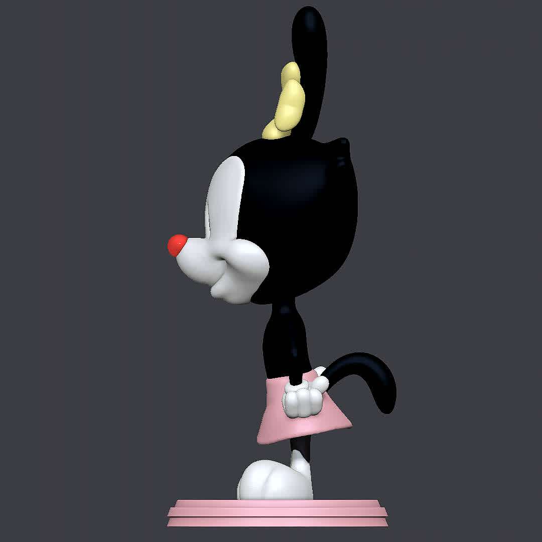 Dot Warner - Animaniacs - Character from Animaniacs
 - The best files for 3D printing in the world. Stl models divided into parts to facilitate 3D printing. All kinds of characters, decoration, cosplay, prosthetics, pieces. Quality in 3D printing. Affordable 3D models. Low cost. Collective purchases of 3D files.