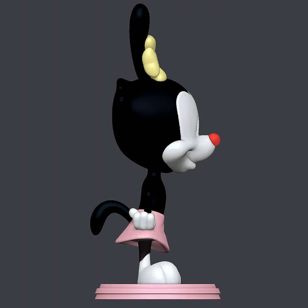 Dot Warner - Animaniacs - Character from Animaniacs
 - The best files for 3D printing in the world. Stl models divided into parts to facilitate 3D printing. All kinds of characters, decoration, cosplay, prosthetics, pieces. Quality in 3D printing. Affordable 3D models. Low cost. Collective purchases of 3D files.