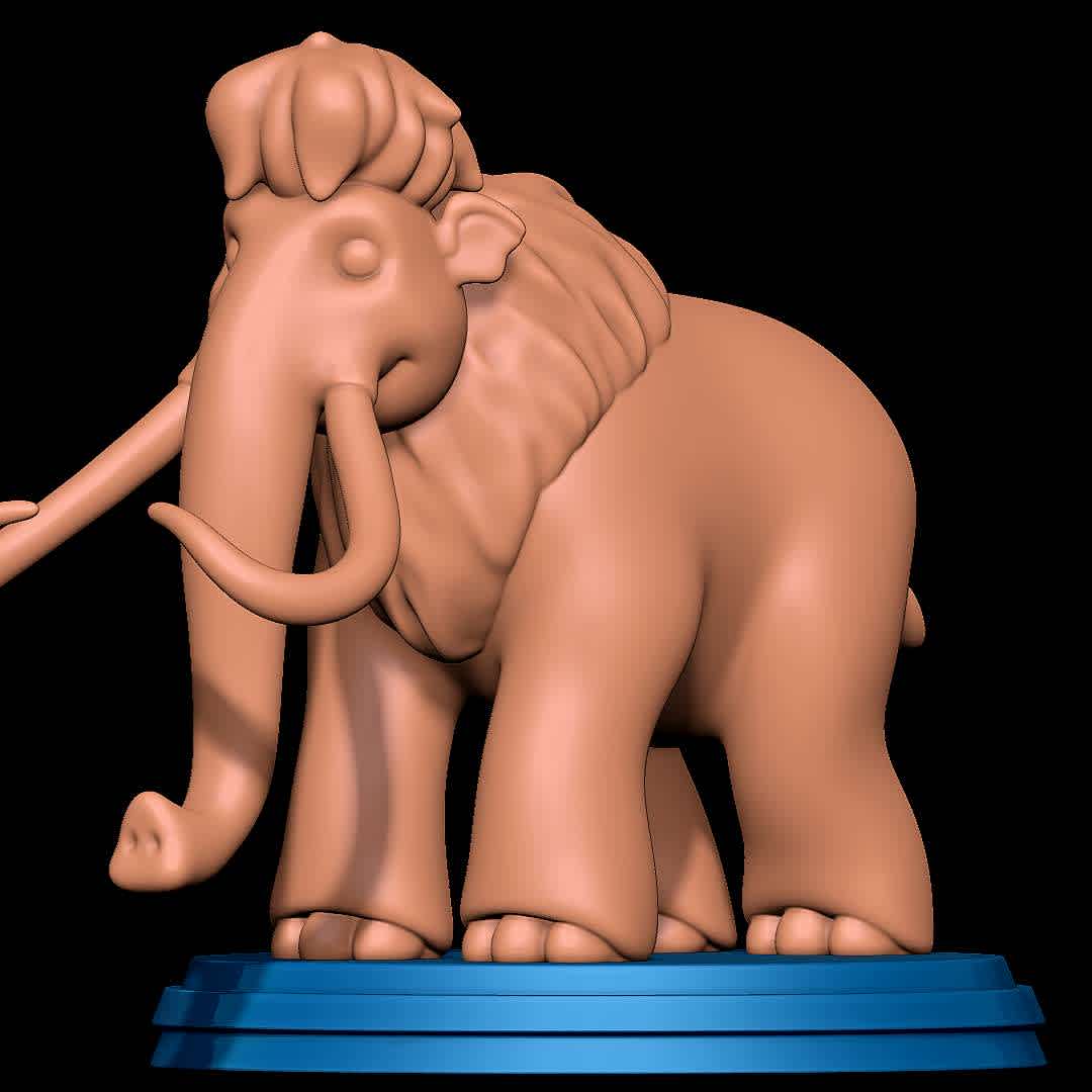 Ellie - ice age - character from ice age
 - The best files for 3D printing in the world. Stl models divided into parts to facilitate 3D printing. All kinds of characters, decoration, cosplay, prosthetics, pieces. Quality in 3D printing. Affordable 3D models. Low cost. Collective purchases of 3D files.