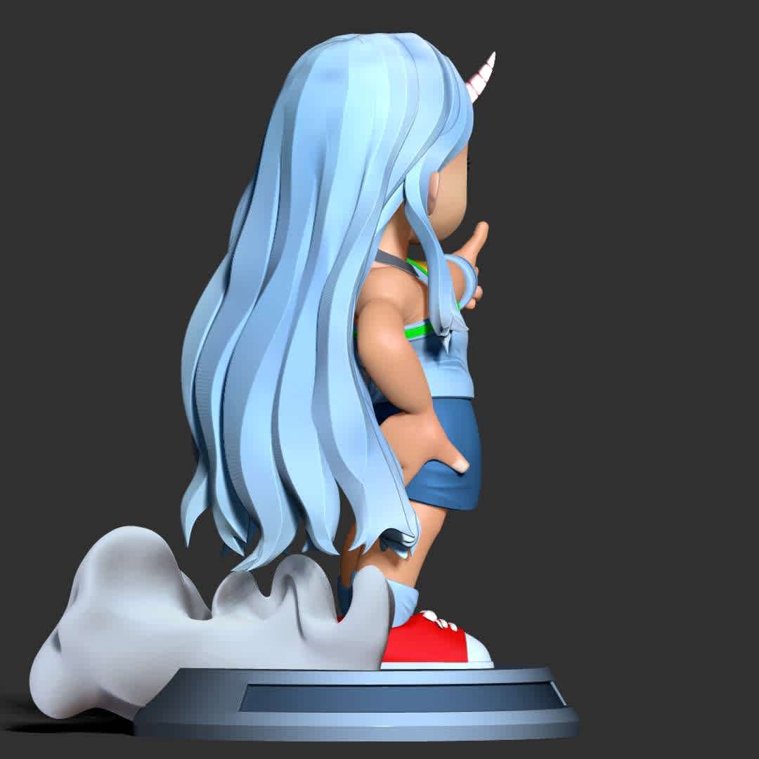 Eri chibi  - Eri: Hands up!!!

Basic parameters:

- STL, OBJ format for 3D printing with 5 discrete objects
- ZTL format for Zbrush (version 2019.1.2 or later)
- Model height: 20cm
- Version 1.0 - Polygons: 2039962 & Vertices: 1125312

Model ready for 3D printing.

Please vote positively for me if you find this model useful. - The best files for 3D printing in the world. Stl models divided into parts to facilitate 3D printing. All kinds of characters, decoration, cosplay, prosthetics, pieces. Quality in 3D printing. Affordable 3D models. Low cost. Collective purchases of 3D files.