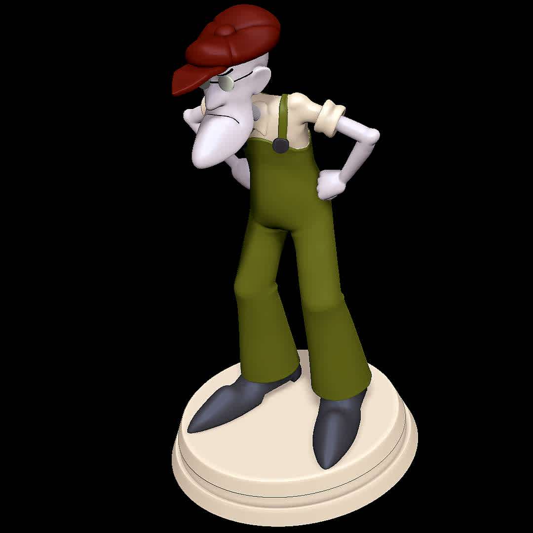 Eustace Bagge - Courage the Cowardly Dog - Good old Eustace - Los mejores archivos para impresión 3D del mundo. Modelos Stl divididos en partes para facilitar la impresión 3D. Todo tipo de personajes, decoración, cosplay, prótesis, piezas. Calidad en impresión 3D. Modelos 3D asequibles. Bajo costo. Compras colectivas de archivos 3D.