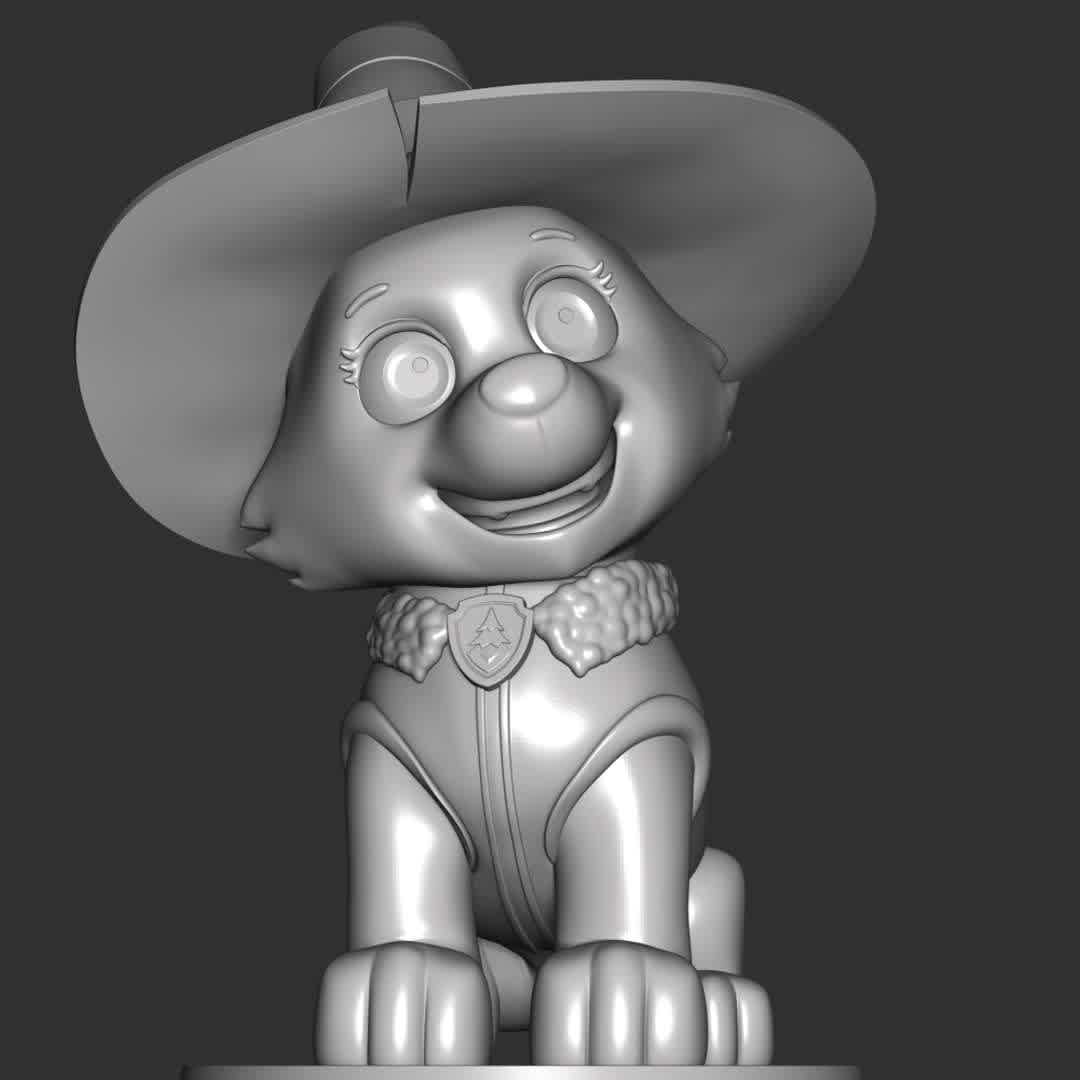 Everest Halloween - Paw Patrol - These information of model:

**- The height of current model is 20 cm and you can free to scale it.**

**- Format files: STL, OBJ to supporting 3D printing.**

Please don't hesitate to contact me if you have any issues question. - The best files for 3D printing in the world. Stl models divided into parts to facilitate 3D printing. All kinds of characters, decoration, cosplay, prosthetics, pieces. Quality in 3D printing. Affordable 3D models. Low cost. Collective purchases of 3D files.