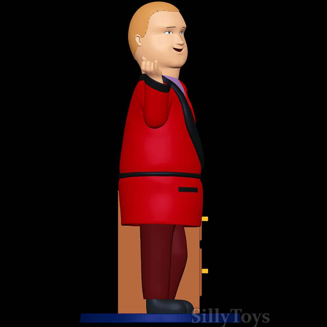 Fancy Bobby Hill - King of the Hill - He fancy - The best files for 3D printing in the world. Stl models divided into parts to facilitate 3D printing. All kinds of characters, decoration, cosplay, prosthetics, pieces. Quality in 3D printing. Affordable 3D models. Low cost. Collective purchases of 3D files.