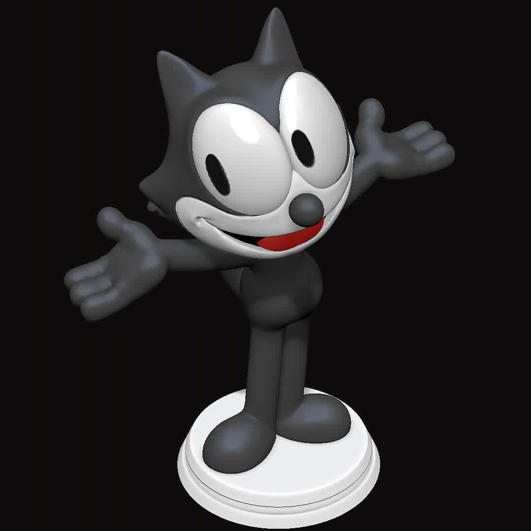 Felix The Cat - Classic
 - The best files for 3D printing in the world. Stl models divided into parts to facilitate 3D printing. All kinds of characters, decoration, cosplay, prosthetics, pieces. Quality in 3D printing. Affordable 3D models. Low cost. Collective purchases of 3D files.