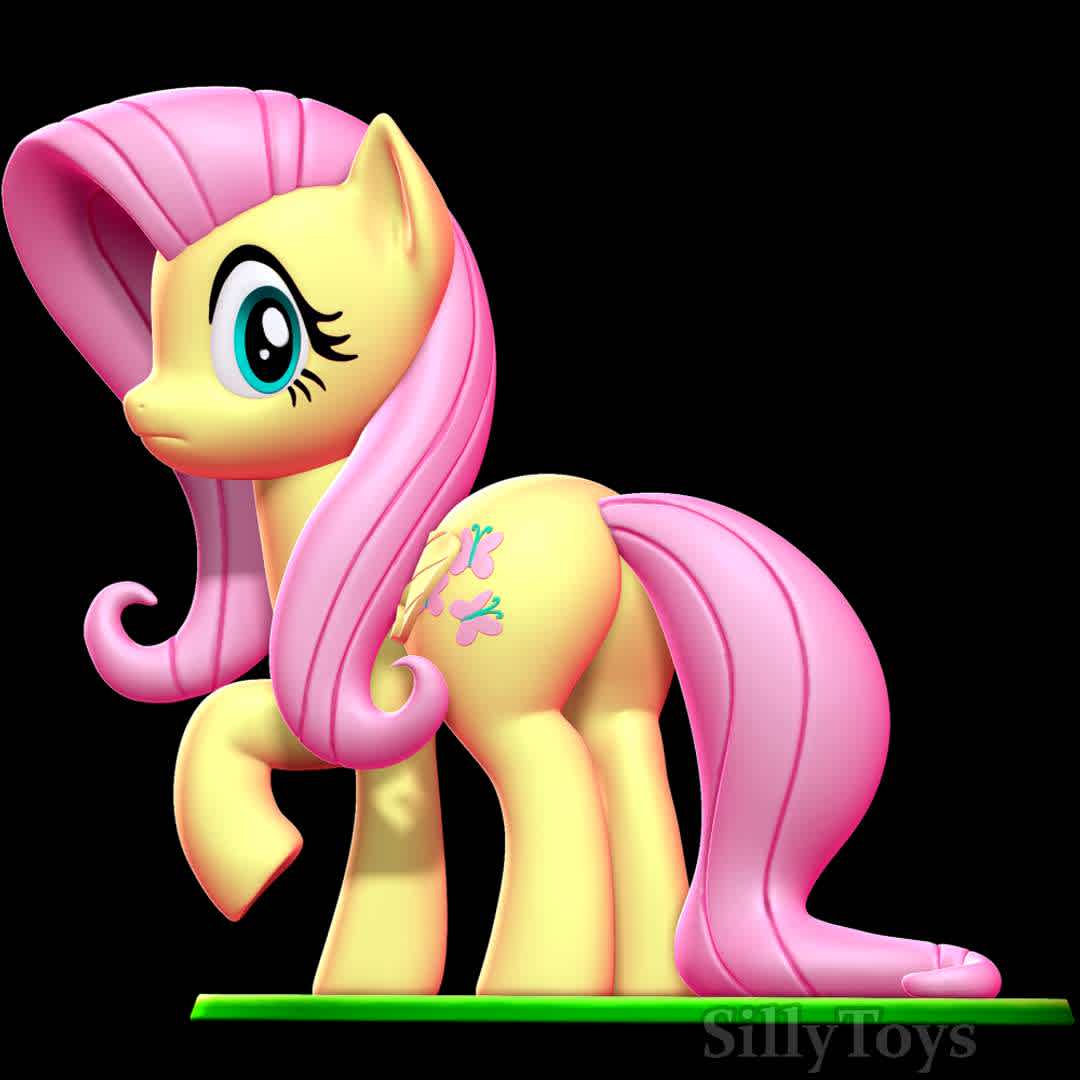 Fluttershy - My Little Pony: Friendship Is Magic - She's gentle, shy, and loves animals, often overcoming her own reservations to help friends and maintain harmony in Equestria. - Os melhores arquivos para impressão 3D do mundo. Modelos stl divididos em partes para facilitar a impressão 3D. Todos os tipos de personagens, decoração, cosplay, próteses, peças. Qualidade na impressão 3D. Modelos 3D com preço acessível. Baixo custo. Compras coletivas de arquivos 3D.