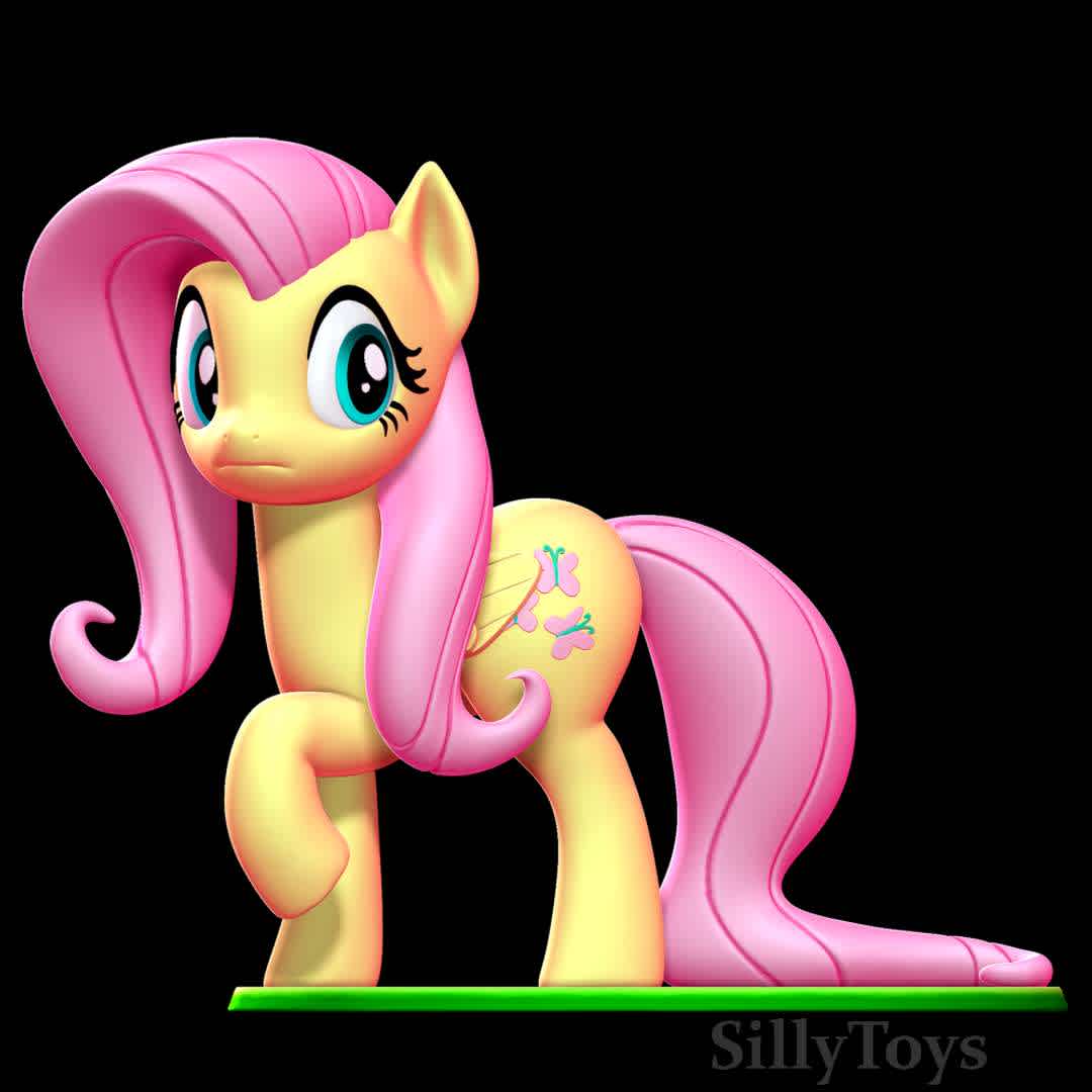 Fluttershy - My Little Pony: Friendship Is Magic - She's gentle, shy, and loves animals, often overcoming her own reservations to help friends and maintain harmony in Equestria. - Los mejores archivos para impresión 3D del mundo. Modelos Stl divididos en partes para facilitar la impresión 3D. Todo tipo de personajes, decoración, cosplay, prótesis, piezas. Calidad en impresión 3D. Modelos 3D asequibles. Bajo costo. Compras colectivas de archivos 3D.