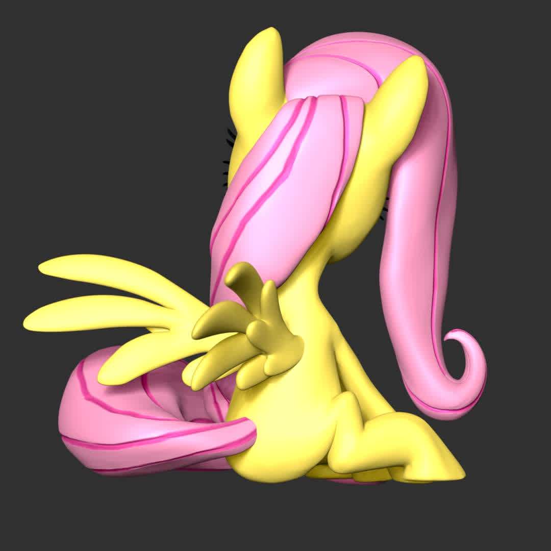 Fluttershy - My Little Pony - ** Fluttershy is a female Pegasus pony and one of the main characters of My Little Pony Friendship is Magic **

These information of model:

**- The height of current model is 20 cm and you can free to scale it.**

**- Format files: STL, OBJ to supporting 3D printing.**

Please don't hesitate to contact me if you have any issues question. - Los mejores archivos para impresión 3D del mundo. Modelos Stl divididos en partes para facilitar la impresión 3D. Todo tipo de personajes, decoración, cosplay, prótesis, piezas. Calidad en impresión 3D. Modelos 3D asequibles. Bajo costo. Compras colectivas de archivos 3D.