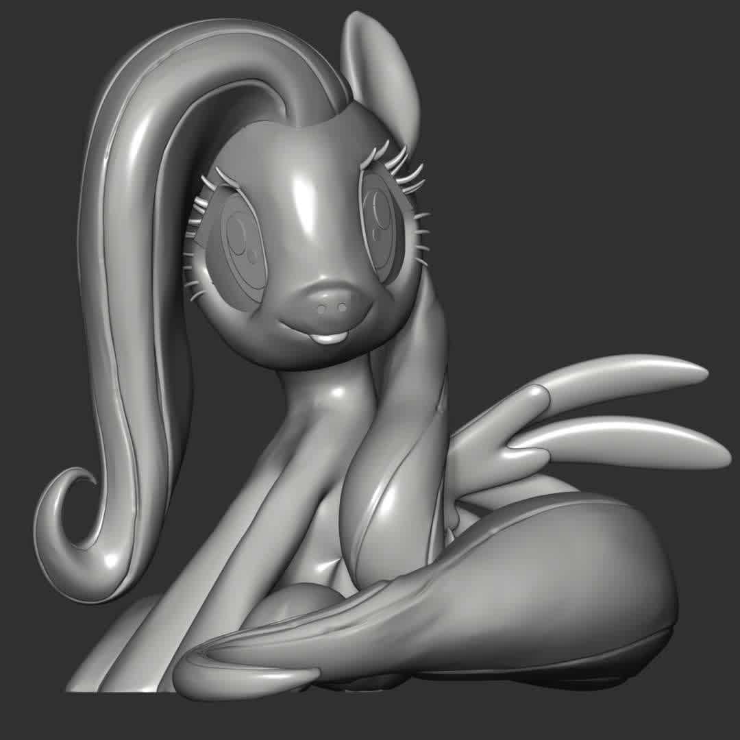 Fluttershy - My Little Pony - ** Fluttershy is a female Pegasus pony and one of the main characters of My Little Pony Friendship is Magic **

These information of model:

**- The height of current model is 20 cm and you can free to scale it.**

**- Format files: STL, OBJ to supporting 3D printing.**

Please don't hesitate to contact me if you have any issues question. - Os melhores arquivos para impressão 3D do mundo. Modelos stl divididos em partes para facilitar a impressão 3D. Todos os tipos de personagens, decoração, cosplay, próteses, peças. Qualidade na impressão 3D. Modelos 3D com preço acessível. Baixo custo. Compras coletivas de arquivos 3D.