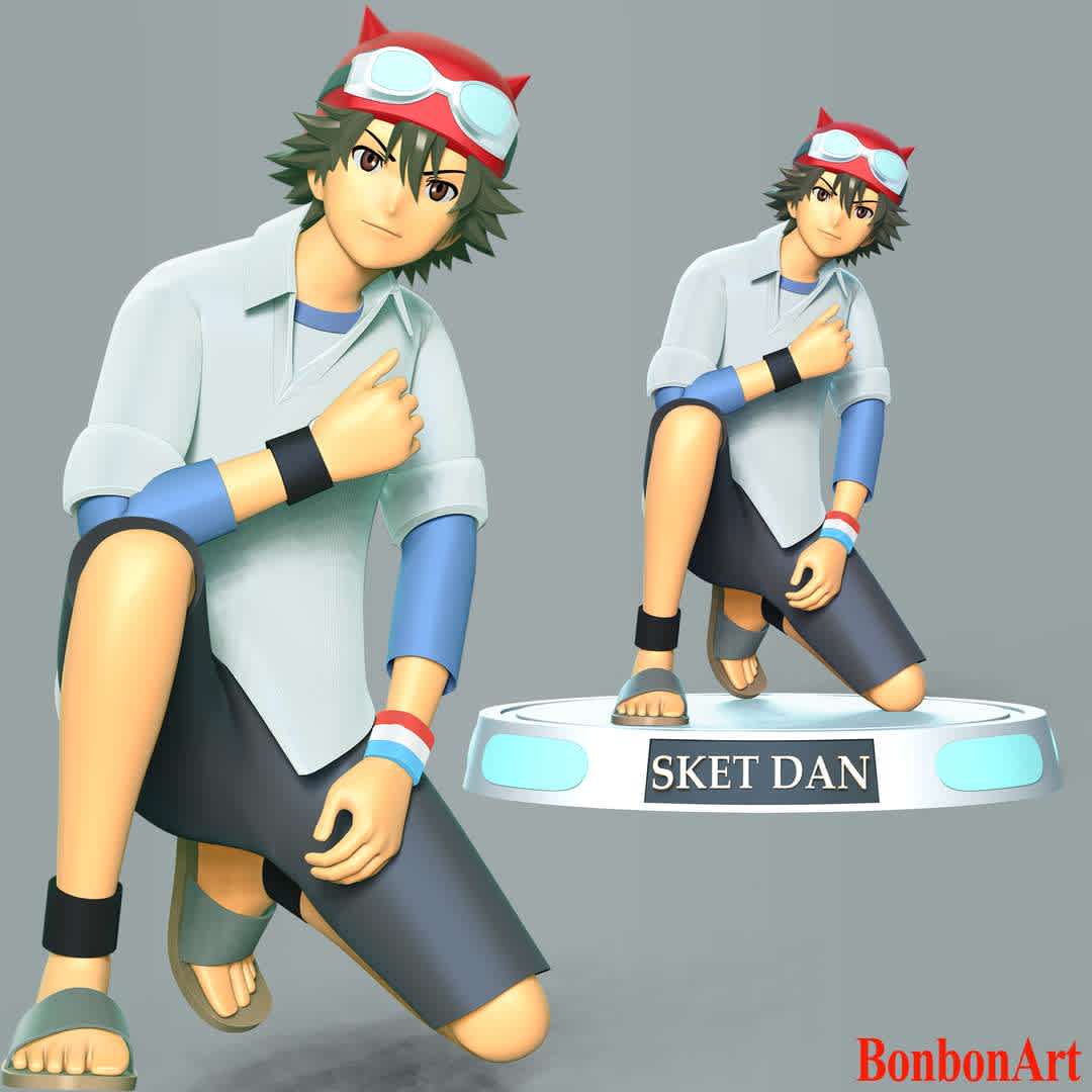 Fujisak - Sket Dan - Yūsuke Fujisaki or Bossun as he is more commonly called, is the leader of the Sket Dan.
These information of this model:

 - Files format: STL, OBJ (included 04 separated files is ready for 3D printing). 
 - Zbrush original file (ZTL) for you to customize as you like.
 - The height is 20 cm
 - The version 1.0. 

The model ready for 3D printing.
Hope you like him.
Don't hesitate to contact me if there are any problems during printing the model - The best files for 3D printing in the world. Stl models divided into parts to facilitate 3D printing. All kinds of characters, decoration, cosplay, prosthetics, pieces. Quality in 3D printing. Affordable 3D models. Low cost. Collective purchases of 3D files.