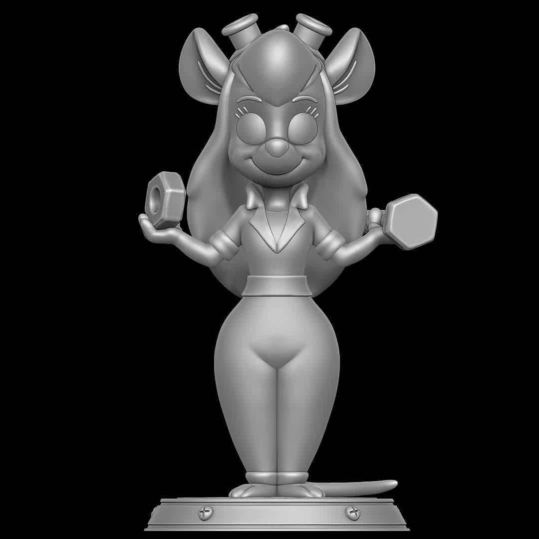 Gadget Hackwrench - Chip and Dale - Character from Chip and Dale
 - The best files for 3D printing in the world. Stl models divided into parts to facilitate 3D printing. All kinds of characters, decoration, cosplay, prosthetics, pieces. Quality in 3D printing. Affordable 3D models. Low cost. Collective purchases of 3D files.