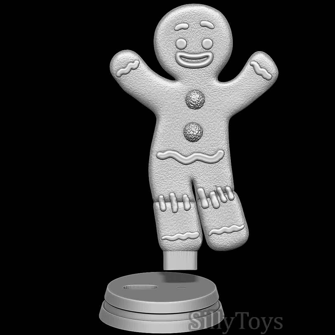 Gingerbread Man - Shrek - Poor Gingerbread Man... - The best files for 3D printing in the world. Stl models divided into parts to facilitate 3D printing. All kinds of characters, decoration, cosplay, prosthetics, pieces. Quality in 3D printing. Affordable 3D models. Low cost. Collective purchases of 3D files.