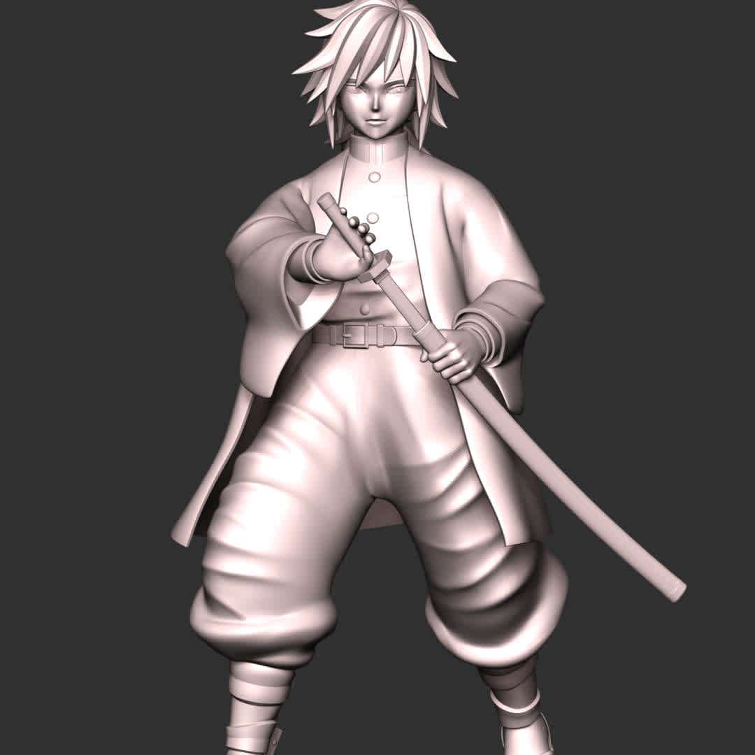 Giyu Tomioka - Demon Slayer: Kimetsu no Yaiba - **Giyu Tomioka is a major supporting character of Demon Slayer: Kimetsu no Yaiba. He is a Demon Slayer of the Demon Slayer Corps and the current Water Hashira**

**The model ready for 3D printing.**

These information of model:

**- Format files: STL, OBJ to supporting 3D printing.**

**- Can be assembled without glue (glue is optional)**

**- Split down to 4 parts**

**- The height of current model is 20 cm and you can free to scale it.**

**- ZTL format for Zbrush for you to customize as you like.**

Please don't hesitate to contact me if you have any issues question.

If you see this model useful, please vote positively for it. - Os melhores arquivos para impressão 3D do mundo. Modelos stl divididos em partes para facilitar a impressão 3D. Todos os tipos de personagens, decoração, cosplay, próteses, peças. Qualidade na impressão 3D. Modelos 3D com preço acessível. Baixo custo. Compras coletivas de arquivos 3D.