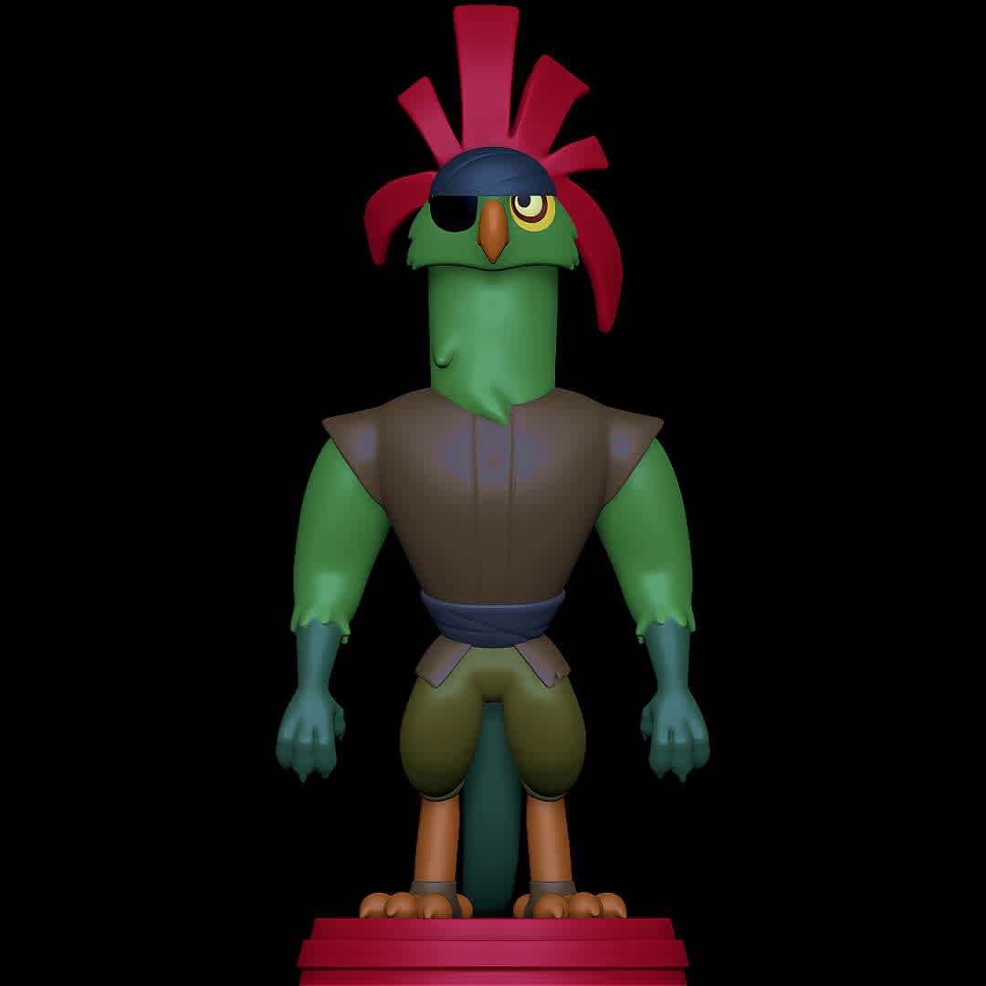 Grin - My Little Pony The Movie - A parrot pirate from My Little Pony The movie - The best files for 3D printing in the world. Stl models divided into parts to facilitate 3D printing. All kinds of characters, decoration, cosplay, prosthetics, pieces. Quality in 3D printing. Affordable 3D models. Low cost. Collective purchases of 3D files.