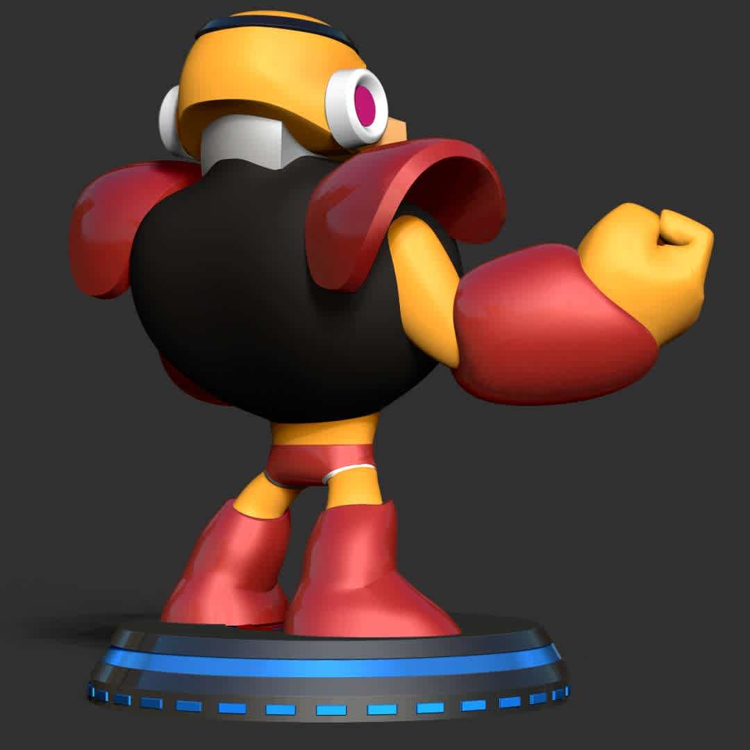 Guts Man - Mega Man Fanart - Guts Man is a civil engineering Robot Master from the original Mega Man.

When you purchase this model, you will own:

- STL, OBJ file with 08 separated files (with key to connect together) is ready for 3D printing.

- Zbrush original files (ZTL) for you to customize as you like.

This is version 1.0 of this model.

Thanks for viewing! Hope you like him. - The best files for 3D printing in the world. Stl models divided into parts to facilitate 3D printing. All kinds of characters, decoration, cosplay, prosthetics, pieces. Quality in 3D printing. Affordable 3D models. Low cost. Collective purchases of 3D files.