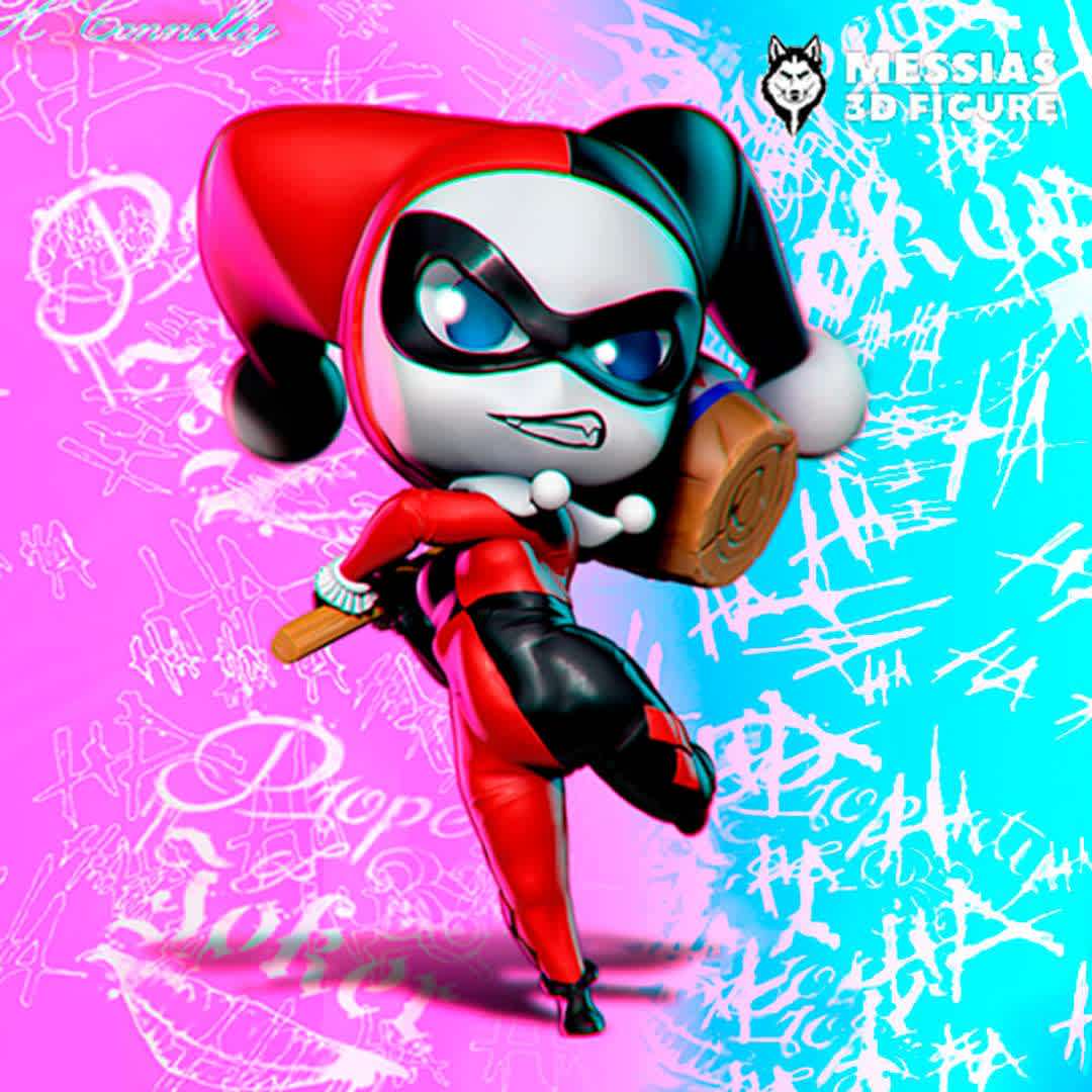 Harley Quinn Chibi 3d Print - Step into the chaotic and charming world of Gotham with this adorable 3D figure of "Chibi Harley Quinn"!
Captivating Details: Every laugh, every mischievous look, and even her baseball bat have been skillfully recreated in this high-quality figure. She's the perfect blend of sweetness and madness!
Premium 3D Printing: Crafted with cutting-edge 3D printing technology, this figure is a true tribute to the iconic Batman villain. Compatible with various 3D printers and materials, it's perfect for fans and collectors.
Customize Your Collection: Whether for display on your shelf or as an amazing gift for a villain-loving friend, this "Chibi Harley Quinn" is a unique and special addition to any collection.
Don't miss the opportunity to have a piece of chaos and fun always by your side. Get the "Chibi Harley Quinn" 3D printing file now and let Harley's madness liven up your collection! - Los mejores archivos para impresión 3D del mundo. Modelos Stl divididos en partes para facilitar la impresión 3D. Todo tipo de personajes, decoración, cosplay, prótesis, piezas. Calidad en impresión 3D. Modelos 3D asequibles. Bajo costo. Compras colectivas de archivos 3D.