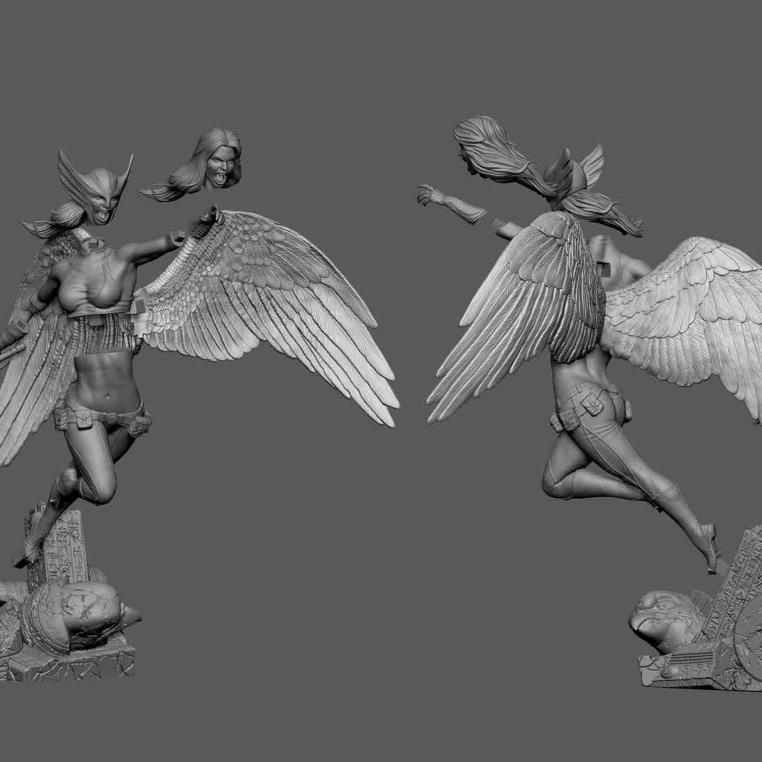 Hawkgirl Statue - I sculpt this artwork for collectibles, hope you like it. it was very pleasant and challenging to do this project.
files were exported at 1:10 scale. - The best files for 3D printing in the world. Stl models divided into parts to facilitate 3D printing. All kinds of characters, decoration, cosplay, prosthetics, pieces. Quality in 3D printing. Affordable 3D models. Low cost. Collective purchases of 3D files.