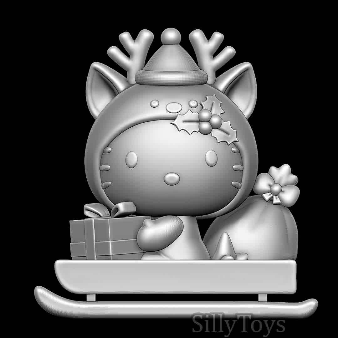 Hello Kitty Christmas - She got gifts for everybody - Los mejores archivos para impresión 3D del mundo. Modelos Stl divididos en partes para facilitar la impresión 3D. Todo tipo de personajes, decoración, cosplay, prótesis, piezas. Calidad en impresión 3D. Modelos 3D asequibles. Bajo costo. Compras colectivas de archivos 3D.