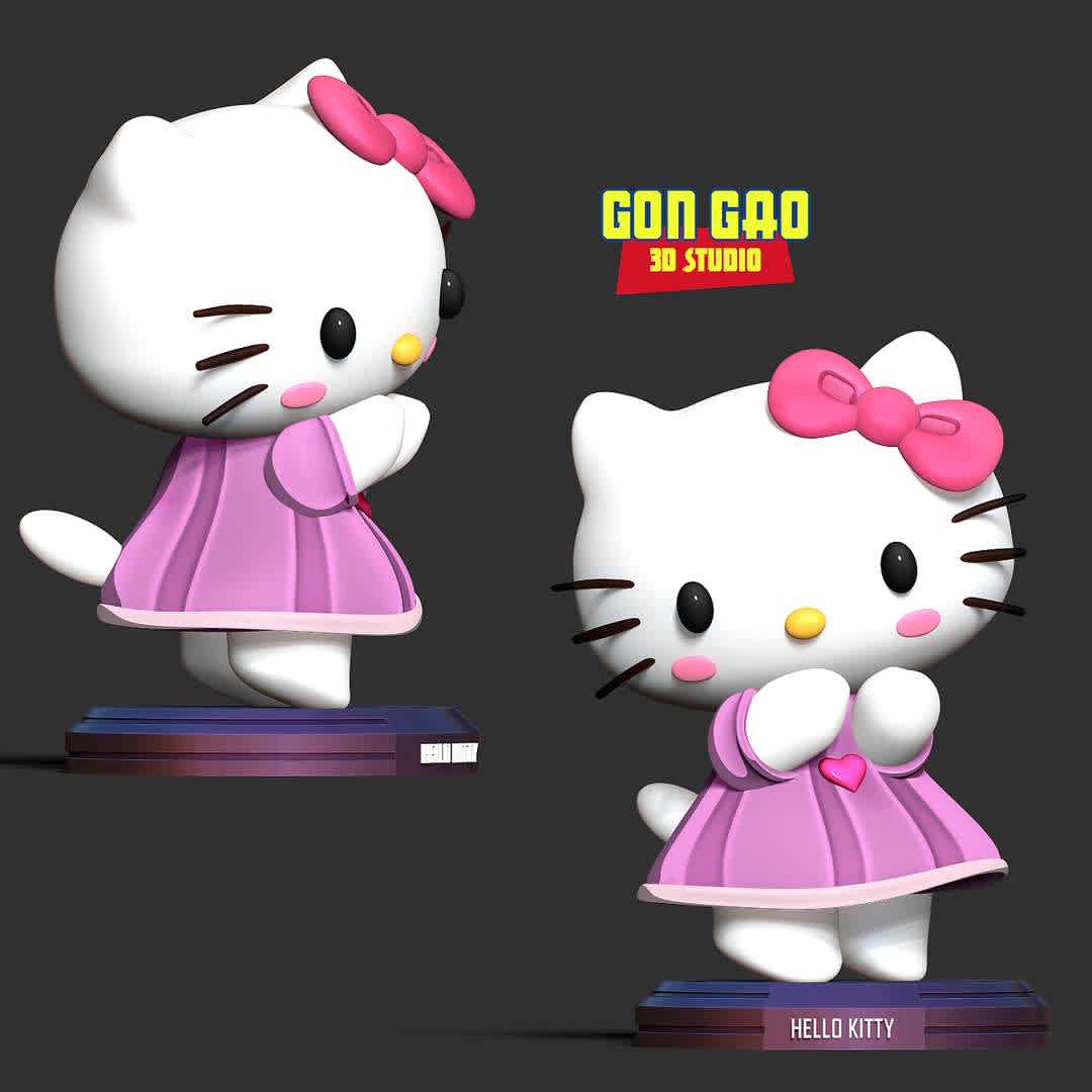 Hello Kitty is a ballerina - "Ballet is Hello Kitty's favorite!"

Basic parameters:

- STL format for 3D printing with 04 discrete objects
- Model height: 10cm
- Version 1.0 - Polygons: 956125 & Vertices: 517234

Model ready for 3D printing.

Please vote positively for me if you find this model useful. - The best files for 3D printing in the world. Stl models divided into parts to facilitate 3D printing. All kinds of characters, decoration, cosplay, prosthetics, pieces. Quality in 3D printing. Affordable 3D models. Low cost. Collective purchases of 3D files.