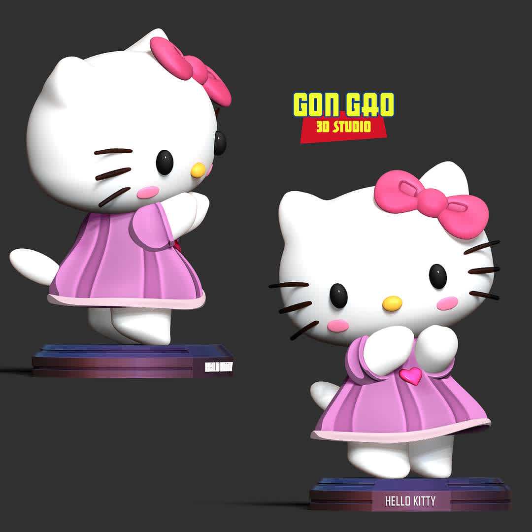 Hello Kitty is a ballerina - "Ballet is Hello Kitty's favorite!"

Basic parameters:

- STL format for 3D printing with 04 discrete objects
- Model height: 10cm
- Version 1.0 - Polygons: 956125 & Vertices: 517234

Model ready for 3D printing.

Please vote positively for me if you find this model useful. - Los mejores archivos para impresión 3D del mundo. Modelos Stl divididos en partes para facilitar la impresión 3D. Todo tipo de personajes, decoración, cosplay, prótesis, piezas. Calidad en impresión 3D. Modelos 3D asequibles. Bajo costo. Compras colectivas de archivos 3D.