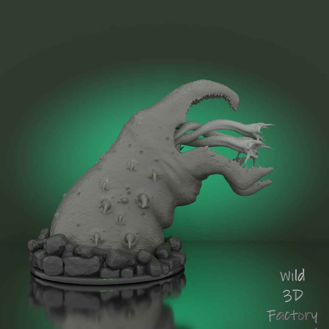 Graboid from Tremors Statue - FanMade Model for 3D printing - I'm very excited to announce the brand new STL FanMade Model ! This Model presents a classic from the 90's - Graboid from Tremors !

The figure is cut/printed/painted ready to go 15cm (see gallery)

2 versions of the head to choose from (with and without snakes heads)

2 stands to choose from

Come back to your youth with this classic ! 



Thanks a lot !:)





All rights reserved 

Wild3DFactory - The best files for 3D printing in the world. Stl models divided into parts to facilitate 3D printing. All kinds of characters, decoration, cosplay, prosthetics, pieces. Quality in 3D printing. Affordable 3D models. Low cost. Collective purchases of 3D files.