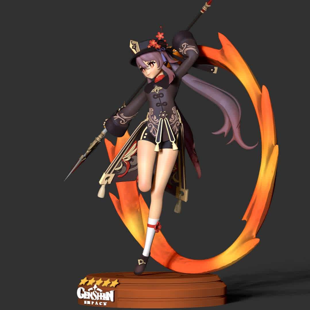 Hu Tao - Genshin Impact Fanart  - It took me 2 weeks to finish this character. Hope everyone will like and support me!

When you purchase this model, you will own:

- STL, OBJ file with 09 separated files (with key to connect together) is ready for 3D printing.

- Zbrush original files (ZTL) for you to customize as you like.

This is version 1.0 of this model.

Thanks for viewing! - The best files for 3D printing in the world. Stl models divided into parts to facilitate 3D printing. All kinds of characters, decoration, cosplay, prosthetics, pieces. Quality in 3D printing. Affordable 3D models. Low cost. Collective purchases of 3D files.