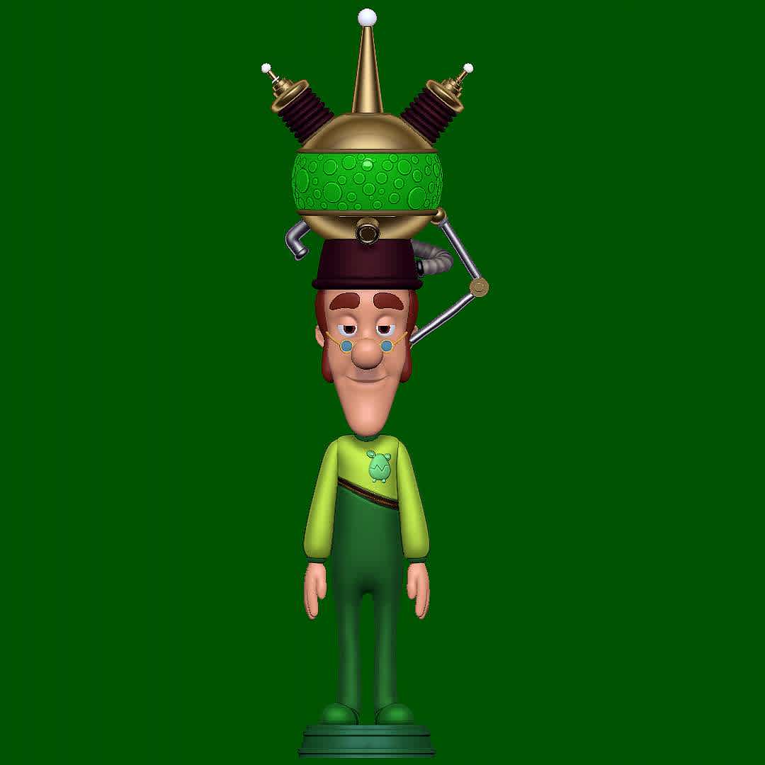 Hugh Neutron - Jimmy Neutron - Hugh Neutron with alien outfit
 - Os melhores arquivos para impressão 3D do mundo. Modelos stl divididos em partes para facilitar a impressão 3D. Todos os tipos de personagens, decoração, cosplay, próteses, peças. Qualidade na impressão 3D. Modelos 3D com preço acessível. Baixo custo. Compras coletivas de arquivos 3D.