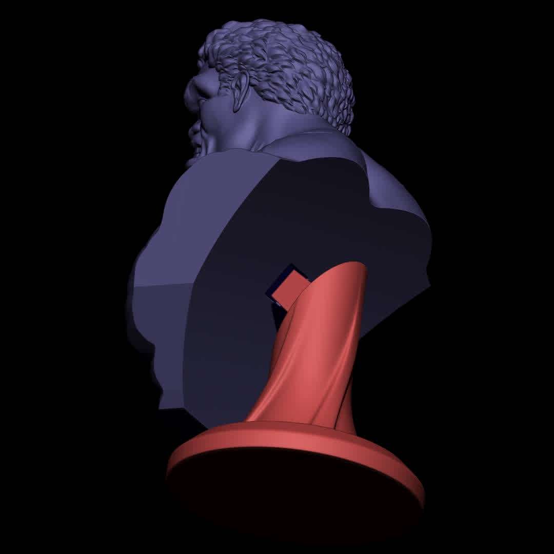 HULK BUST - The 3D model is prepared and ready for 3D printing. Printing test performed on Creality LD-006 printer. Contents: STL file.

Total de Pieces: 2 - Approximate Height: 150mm Contents : STL file.

Tip for a good impression:

Make sure your printer is calibrated Use the correct timing for your resin/printer After printing, wash the piece and remove the supports by hand or with the aid of pliers, remove carefully Cure your parts Finish your piece with sandpaper Paint your piece and make your collection. Thank you very much. Hope you like it! ;D

Thank you for downloading and supporting! Please remember to rate my work ! thanks! - The best files for 3D printing in the world. Stl models divided into parts to facilitate 3D printing. All kinds of characters, decoration, cosplay, prosthetics, pieces. Quality in 3D printing. Affordable 3D models. Low cost. Collective purchases of 3D files.