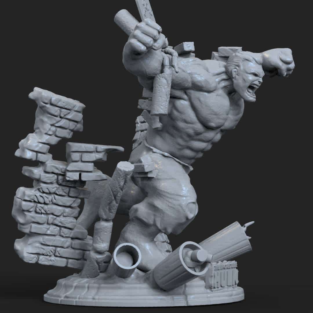 Hulk Wall - Another Hulk breaking the wall!
 - The best files for 3D printing in the world. Stl models divided into parts to facilitate 3D printing. All kinds of characters, decoration, cosplay, prosthetics, pieces. Quality in 3D printing. Affordable 3D models. Low cost. Collective purchases of 3D files.