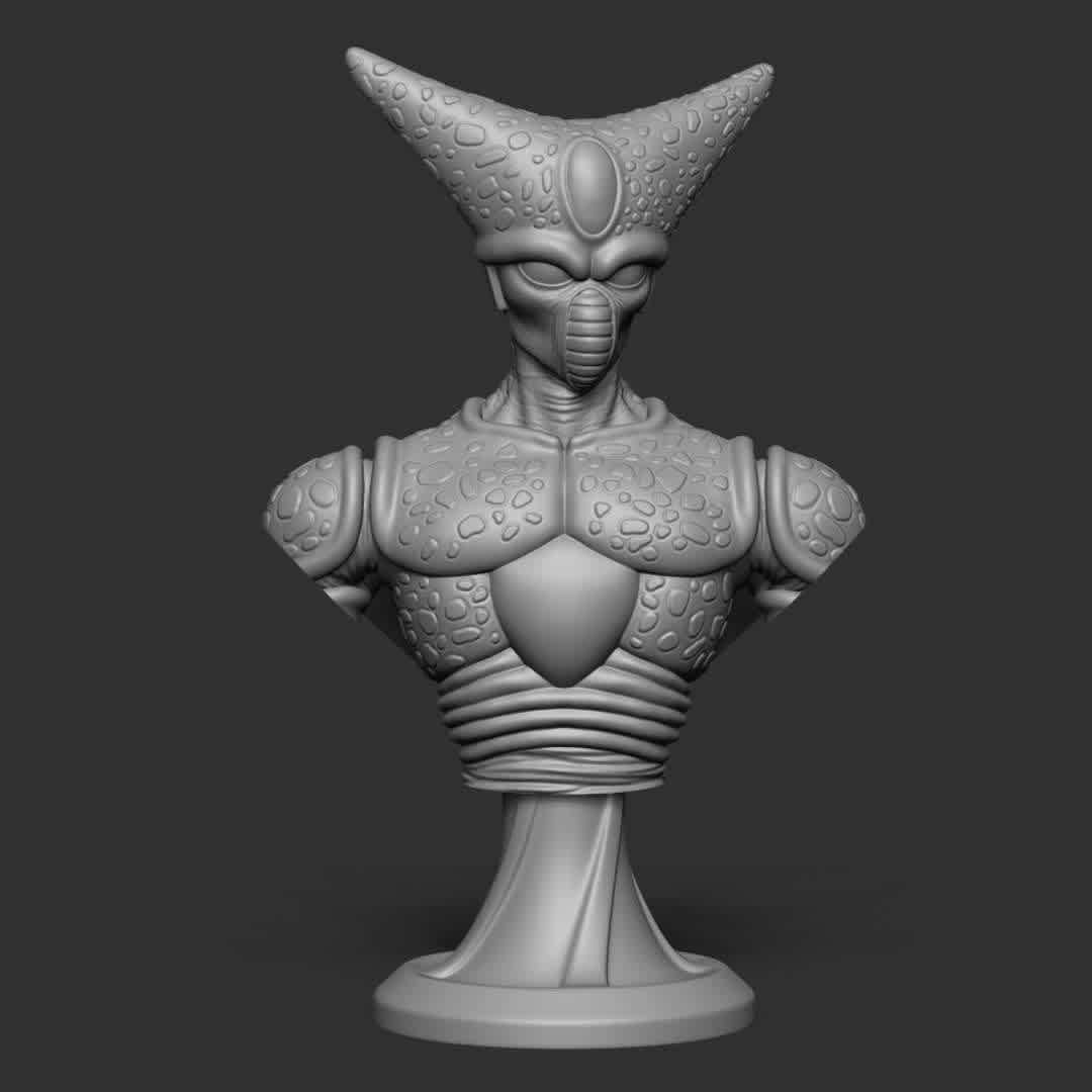 IMPERFECT CELL DRAGONBALLZ BUST - The 3D model is prepared and ready for 3D printing. Printing test performed on Creality LD-006 printer. Contents: STL file.

Total de Pieces: 2 Approximate Height: 150mm Contents : STL file.

Tip for a good impression:

Make sure your printer is calibrated Use the correct timing for your resin/printer After printing, wash the piece and remove the supports by hand or with the aid of pliers, remove carefully Cure your parts Finish your piece with sandpaper Paint your piece and make your collection. Thank you very much. Hope you like it! ;D

Thank you for downloading and supporting! Please remember to rate my work ! thanks! - The best files for 3D printing in the world. Stl models divided into parts to facilitate 3D printing. All kinds of characters, decoration, cosplay, prosthetics, pieces. Quality in 3D printing. Affordable 3D models. Low cost. Collective purchases of 3D files.