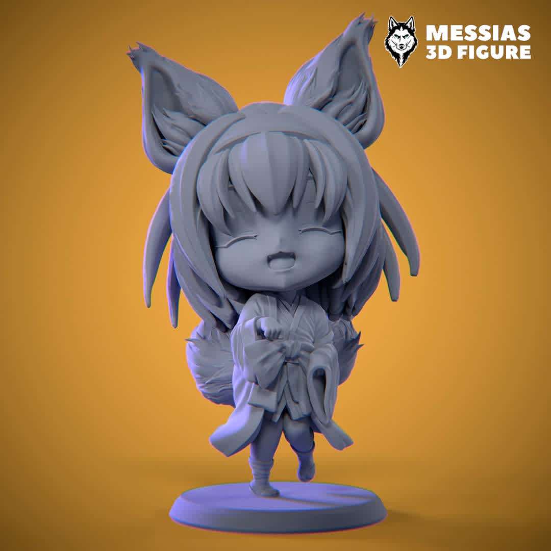 Izuna chib - Elevate Your Collection: 3D-Printed Chibi Izuna Figure Now Available! Immerse yourself in the enchanting world of Chibi with our digital 3D print files featuring the adorable Izuna. Meticulously designed, these files bring to life the playful and endearing charm of Izuna through the magic of 3D printing.

Embark on a creative odyssey as you customize size, color, and materials to match your unique style. Whether you're an anime enthusiast, a collector, or simply captivated by the cuteness of Chibi characters, this digital creation captures the essence of Izuna's delightful spirit.

Be among the exclusive few to own this extraordinary 3D-printed masterpiece, seamlessly blending technology with the captivating esthetics of Chibi Izuna. Order now and add this dynamic figure to your collection, creating a whimsical centerpiece that radiates joy and charm. - The best files for 3D printing in the world. Stl models divided into parts to facilitate 3D printing. All kinds of characters, decoration, cosplay, prosthetics, pieces. Quality in 3D printing. Affordable 3D models. Low cost. Collective purchases of 3D files.