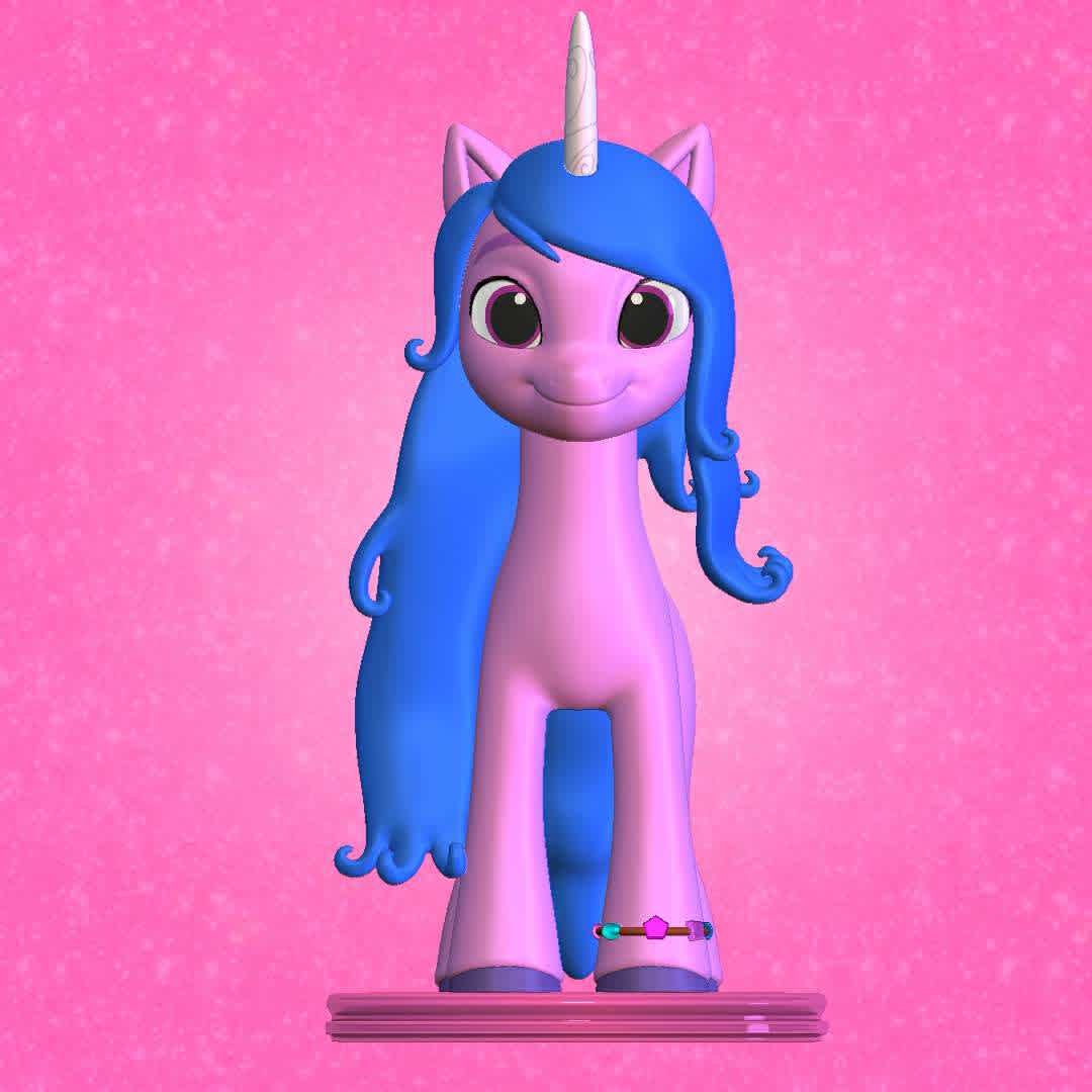 izzy moonbow - my little pony a new generation - character from the new generation of my little pony, she is my favorite one.
 - The best files for 3D printing in the world. Stl models divided into parts to facilitate 3D printing. All kinds of characters, decoration, cosplay, prosthetics, pieces. Quality in 3D printing. Affordable 3D models. Low cost. Collective purchases of 3D files.