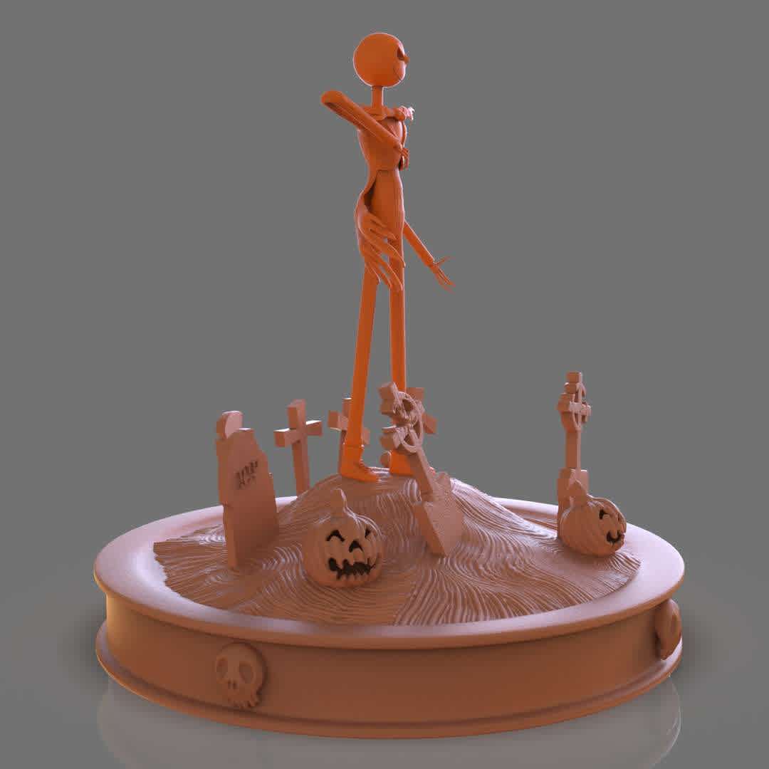 Jack Skellington Sculpture - Fanart of Jack Skelligton I set up for 3d printing is 3 parts the base the scene and the character separate for easy 3d print and includes the STL, and OBJ files if you need 3D Game Assets or STL files I can do commission works.

 - The best files for 3D printing in the world. Stl models divided into parts to facilitate 3D printing. All kinds of characters, decoration, cosplay, prosthetics, pieces. Quality in 3D printing. Affordable 3D models. Low cost. Collective purchases of 3D files.