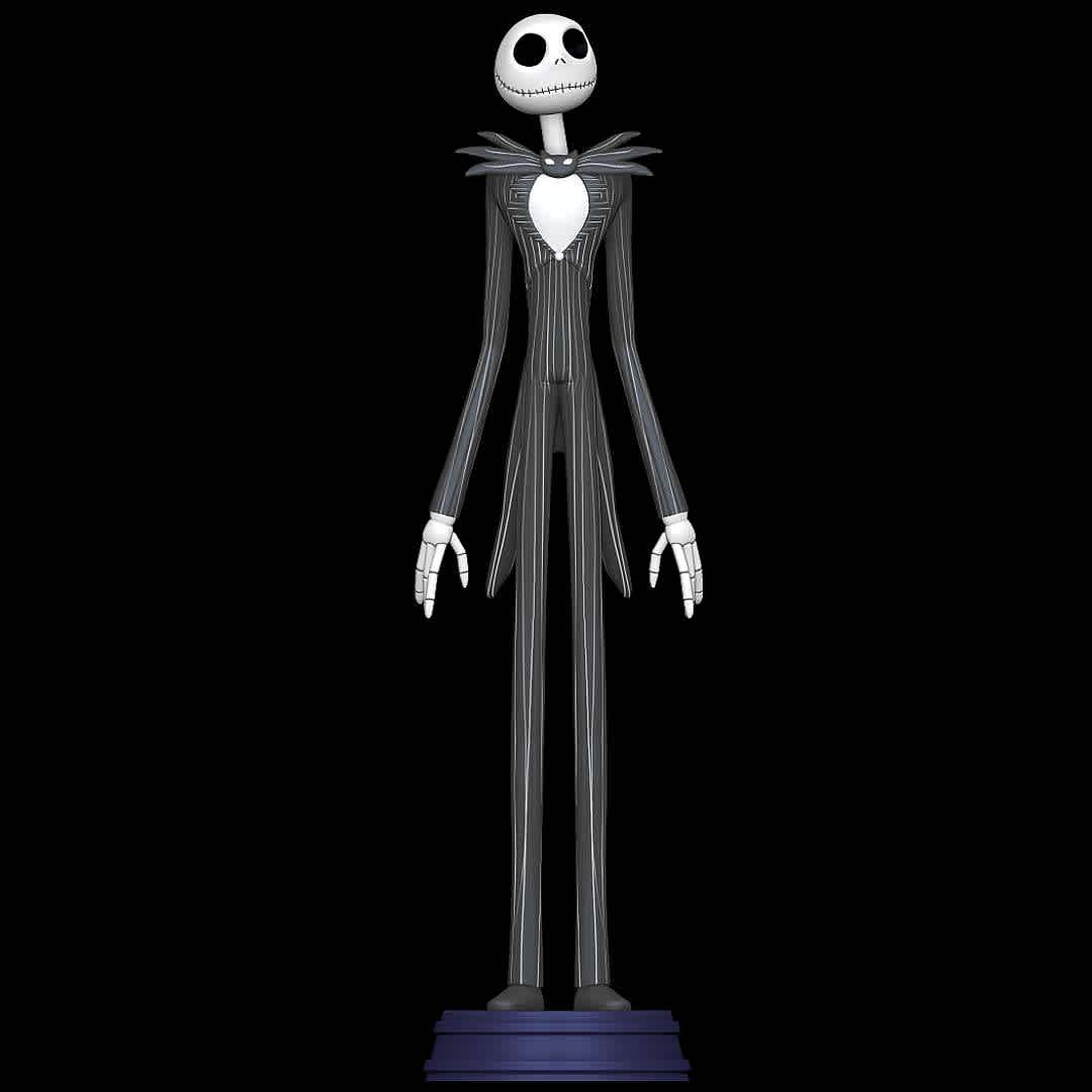 Jack Skellington - The Nightmare Before Christmas - Character from The Nightmare Before Christmas
 - The best files for 3D printing in the world. Stl models divided into parts to facilitate 3D printing. All kinds of characters, decoration, cosplay, prosthetics, pieces. Quality in 3D printing. Affordable 3D models. Low cost. Collective purchases of 3D files.