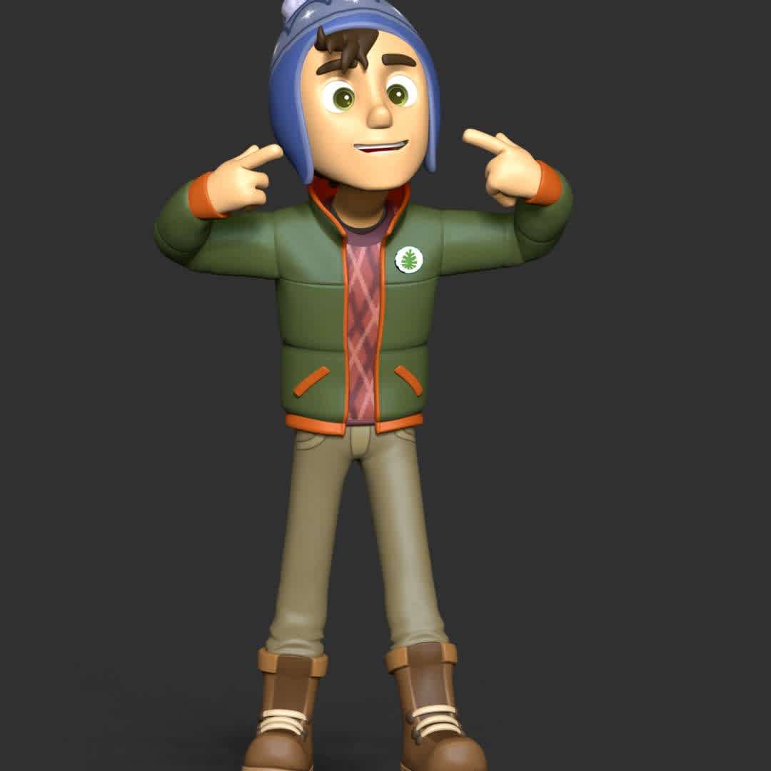 Jake -  PAW Patrol - **Jake is a snowboarder from Adventure Bay who operates the snowboarding resort. He is the caretaker of Everest.**

**These information of this model:**

- The model ready for 3D printing.
- The model current size is 20cm height, but you are free to scale it.
- Files format: STL, OBJ (included 03 separated files is ready for 3D printing).
- Also includes Zbrush original file (ZTL) for you to customize as you like.

Hope you like him.

If you have any questions please don't hesitate to contact me. I will respond you ASAP. - Os melhores arquivos para impressão 3D do mundo. Modelos stl divididos em partes para facilitar a impressão 3D. Todos os tipos de personagens, decoração, cosplay, próteses, peças. Qualidade na impressão 3D. Modelos 3D com preço acessível. Baixo custo. Compras coletivas de arquivos 3D.