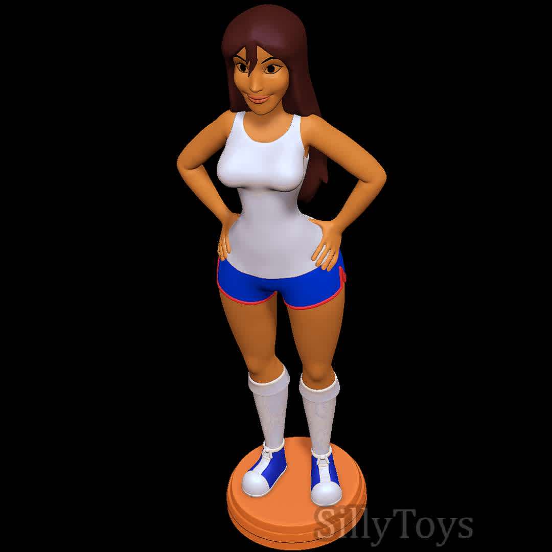 Jessica - Scooby Doo Camp Scare - She fancy - The best files for 3D printing in the world. Stl models divided into parts to facilitate 3D printing. All kinds of characters, decoration, cosplay, prosthetics, pieces. Quality in 3D printing. Affordable 3D models. Low cost. Collective purchases of 3D files.