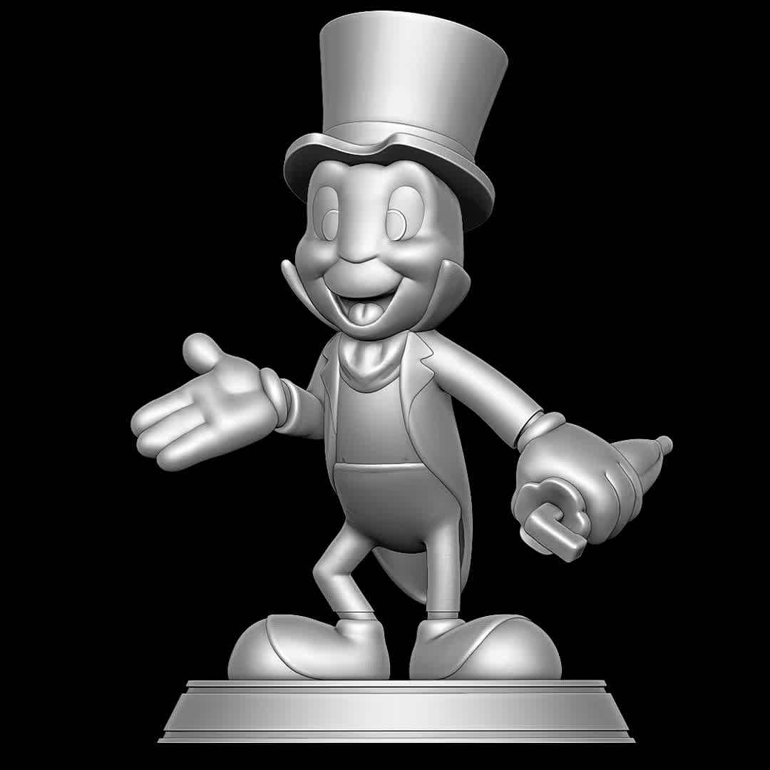 Jiminy Cricket - Pinocchio - Good old Jiminy Cricket  - The best files for 3D printing in the world. Stl models divided into parts to facilitate 3D printing. All kinds of characters, decoration, cosplay, prosthetics, pieces. Quality in 3D printing. Affordable 3D models. Low cost. Collective purchases of 3D files.