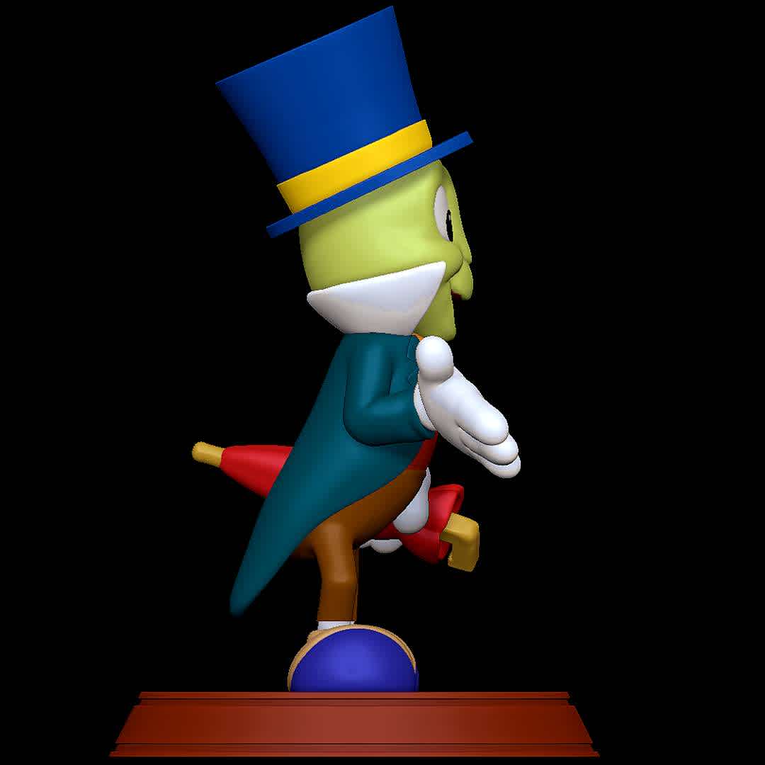 Jiminy Cricket - Pinocchio - Good old Jiminy Cricket  - The best files for 3D printing in the world. Stl models divided into parts to facilitate 3D printing. All kinds of characters, decoration, cosplay, prosthetics, pieces. Quality in 3D printing. Affordable 3D models. Low cost. Collective purchases of 3D files.